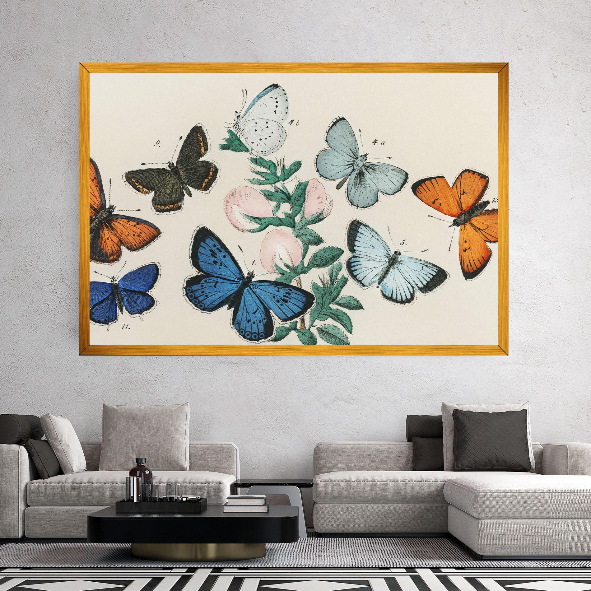 Vászonkép Moving Butterflies mockup 2