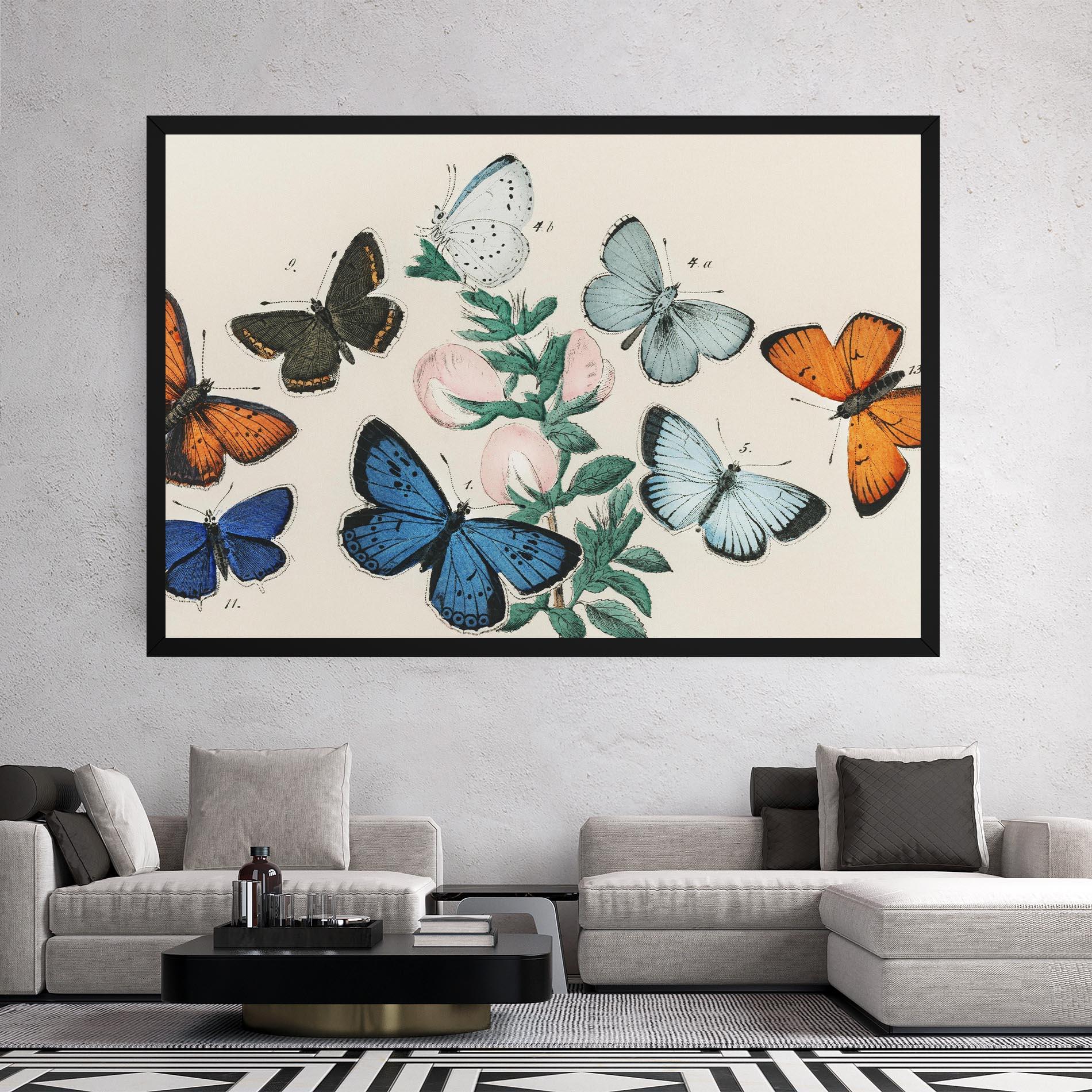 Vászonkép Moving Butterflies mockup 2