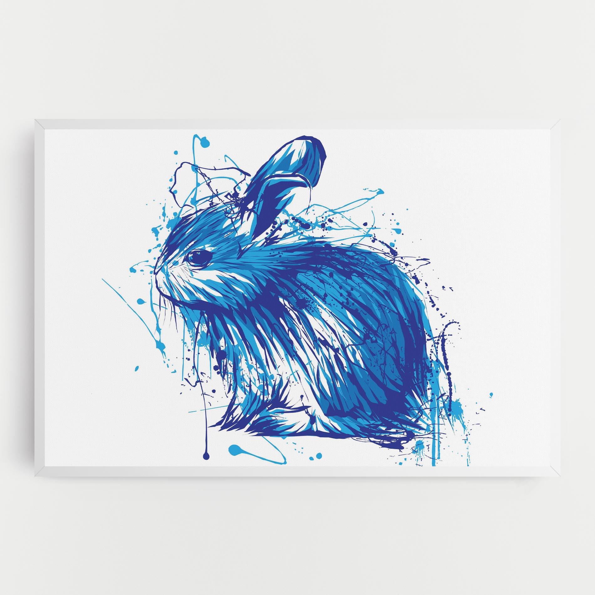 Vászonkép Blue Bunny mockup 0
