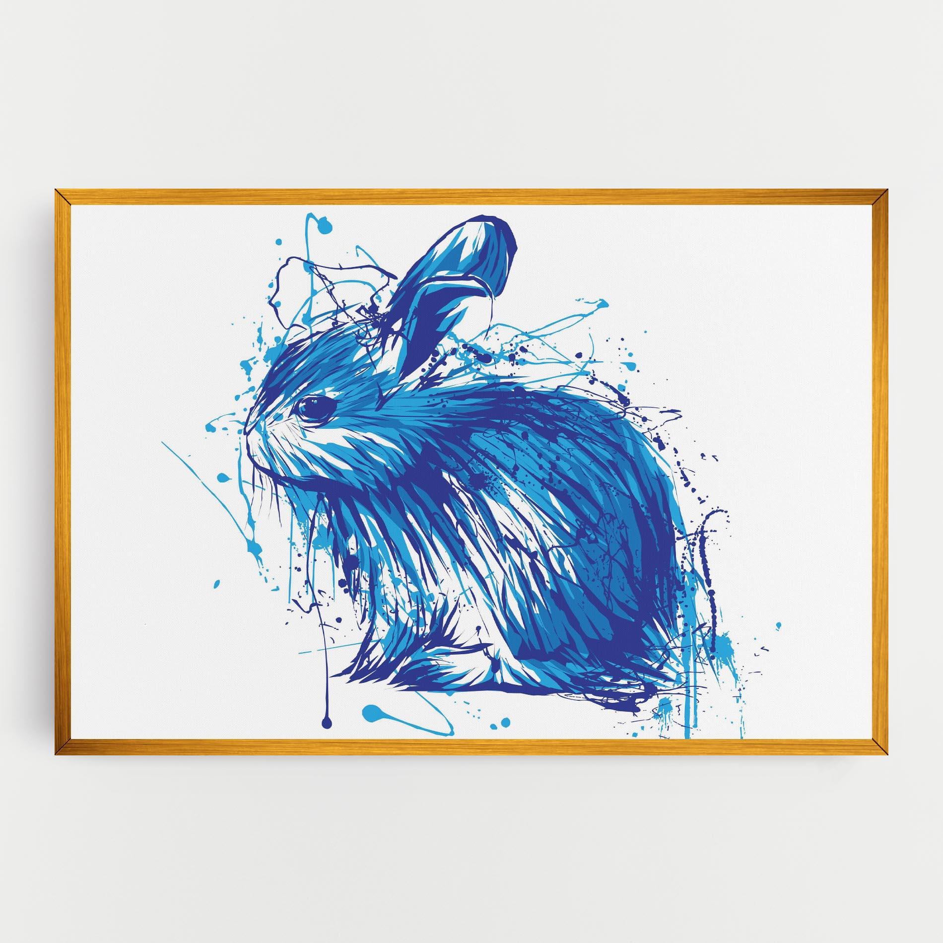 Vászonkép Blue Bunny mockup 0