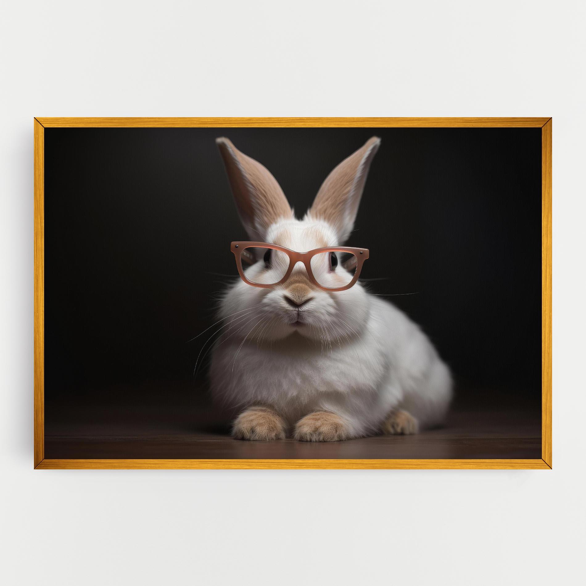 Vászonkép Eyeglasses Bunny mockup 0