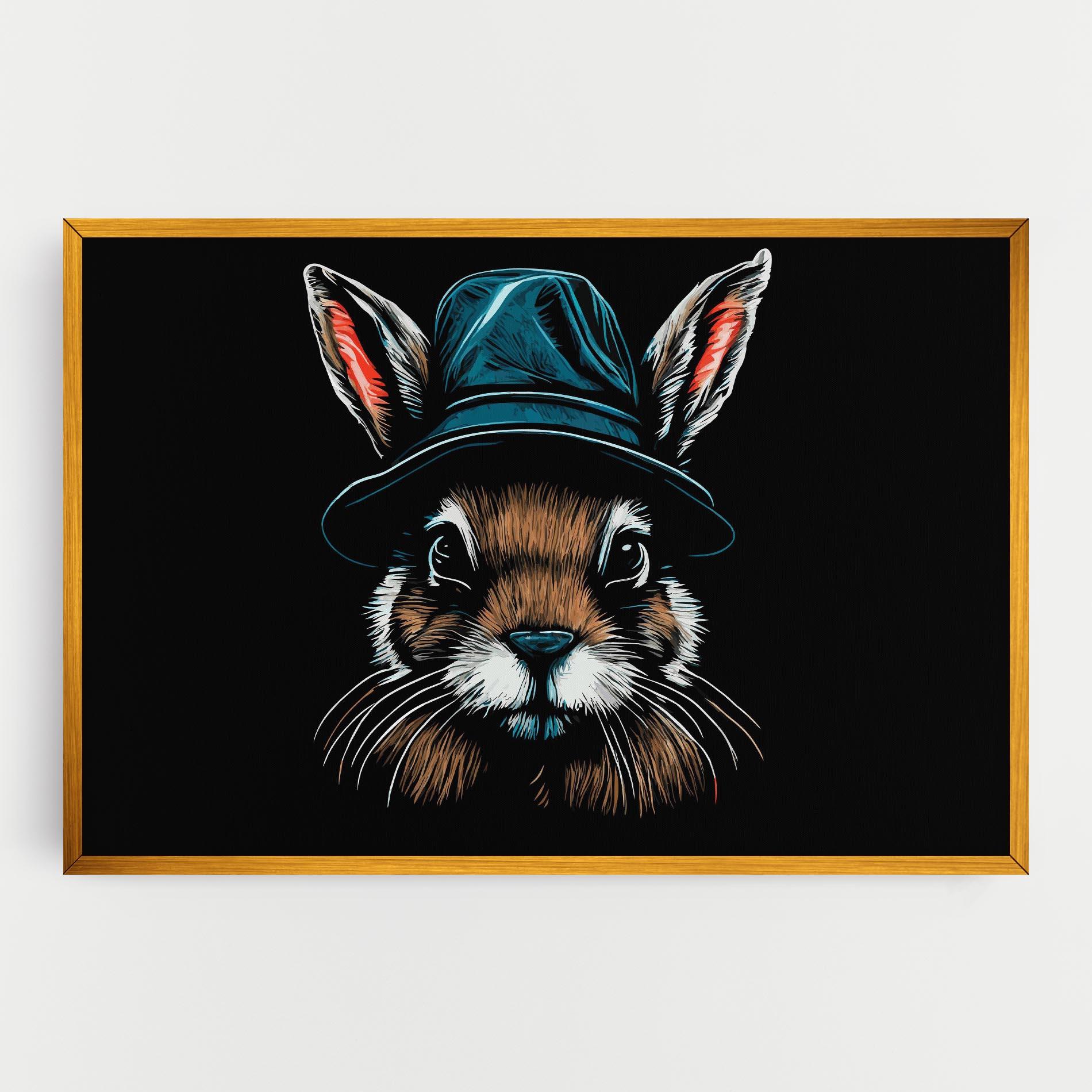 Vászonkép Hat Bunny mockup 0