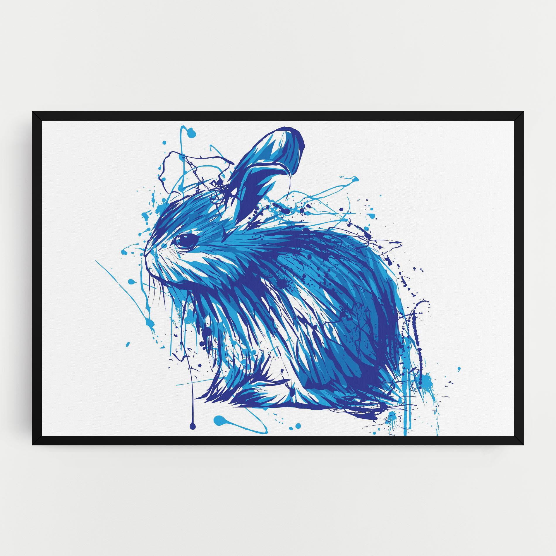 Vászonkép Blue Bunny mockup 0