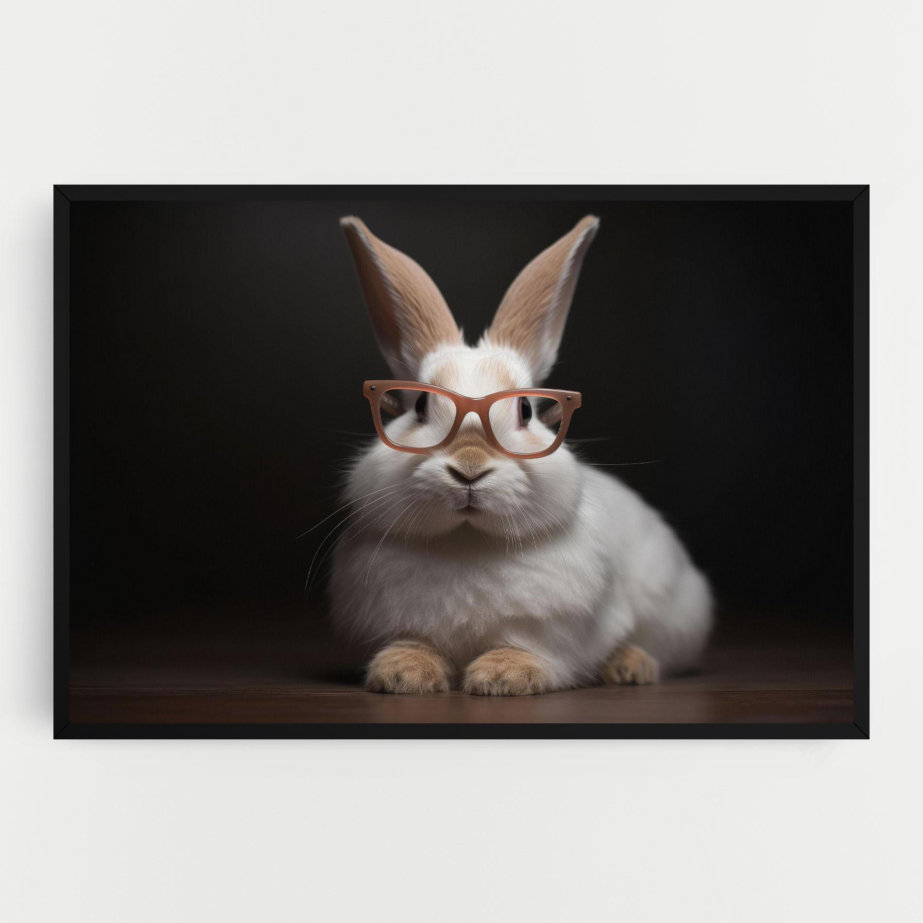 Vászonkép Eyeglasses Bunny mockup 0