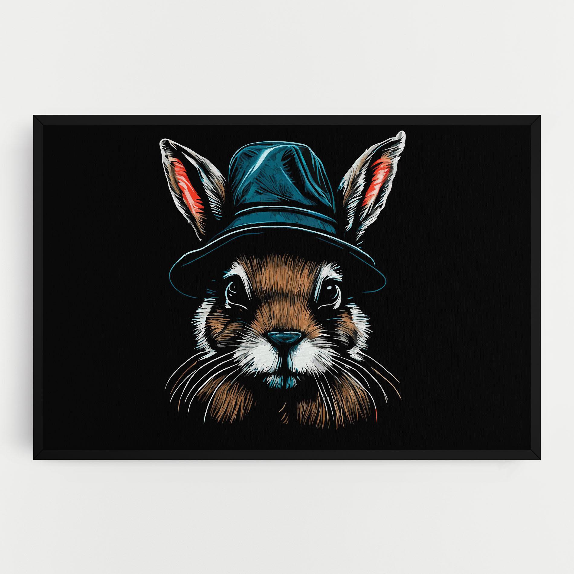 Vászonkép Hat Bunny mockup 0