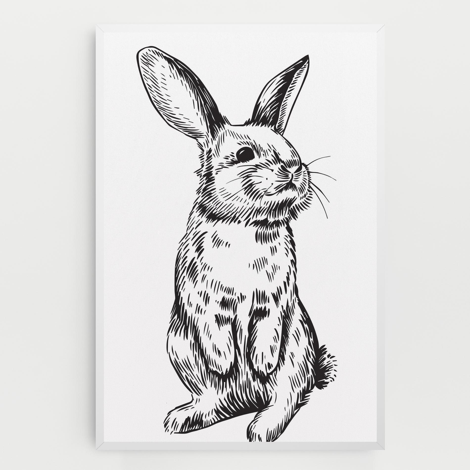 Vászonkép Cute Bunny mockup 0