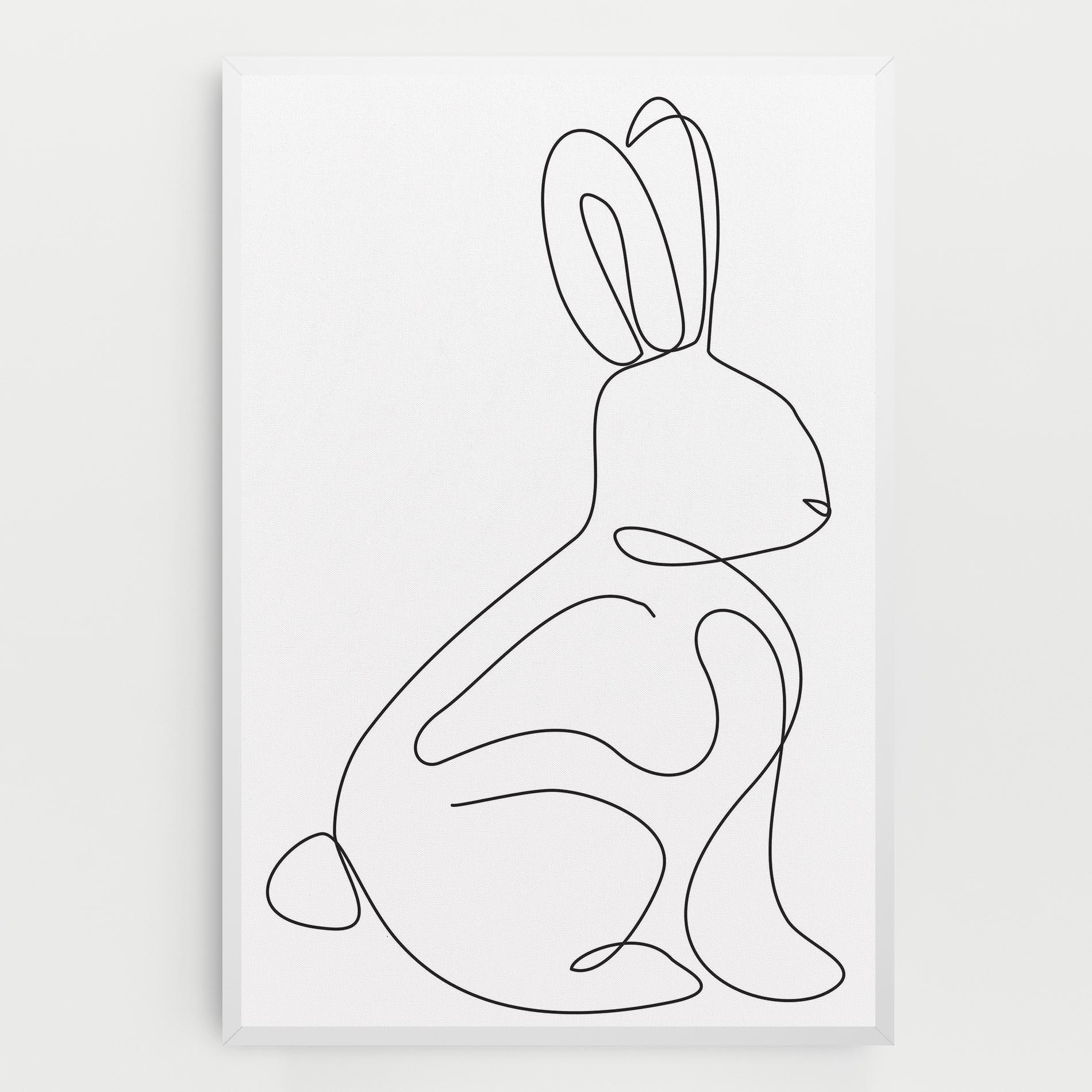 Vászonkép Cute Rabbit mockup 0