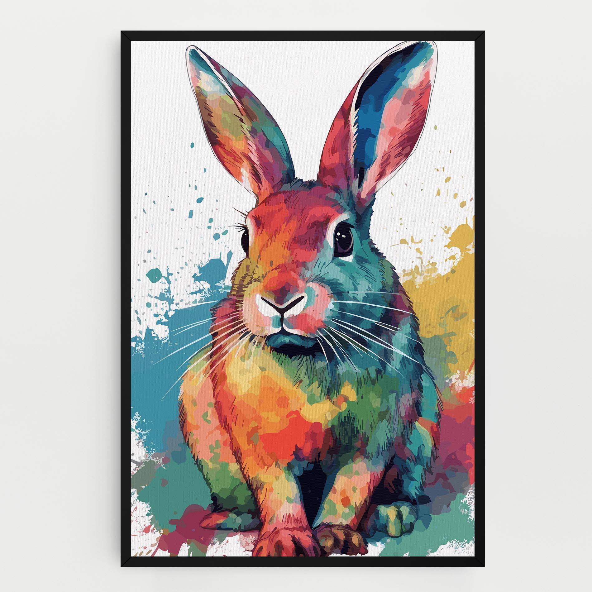 Vászonkép Brush Rabbit mockup 0
