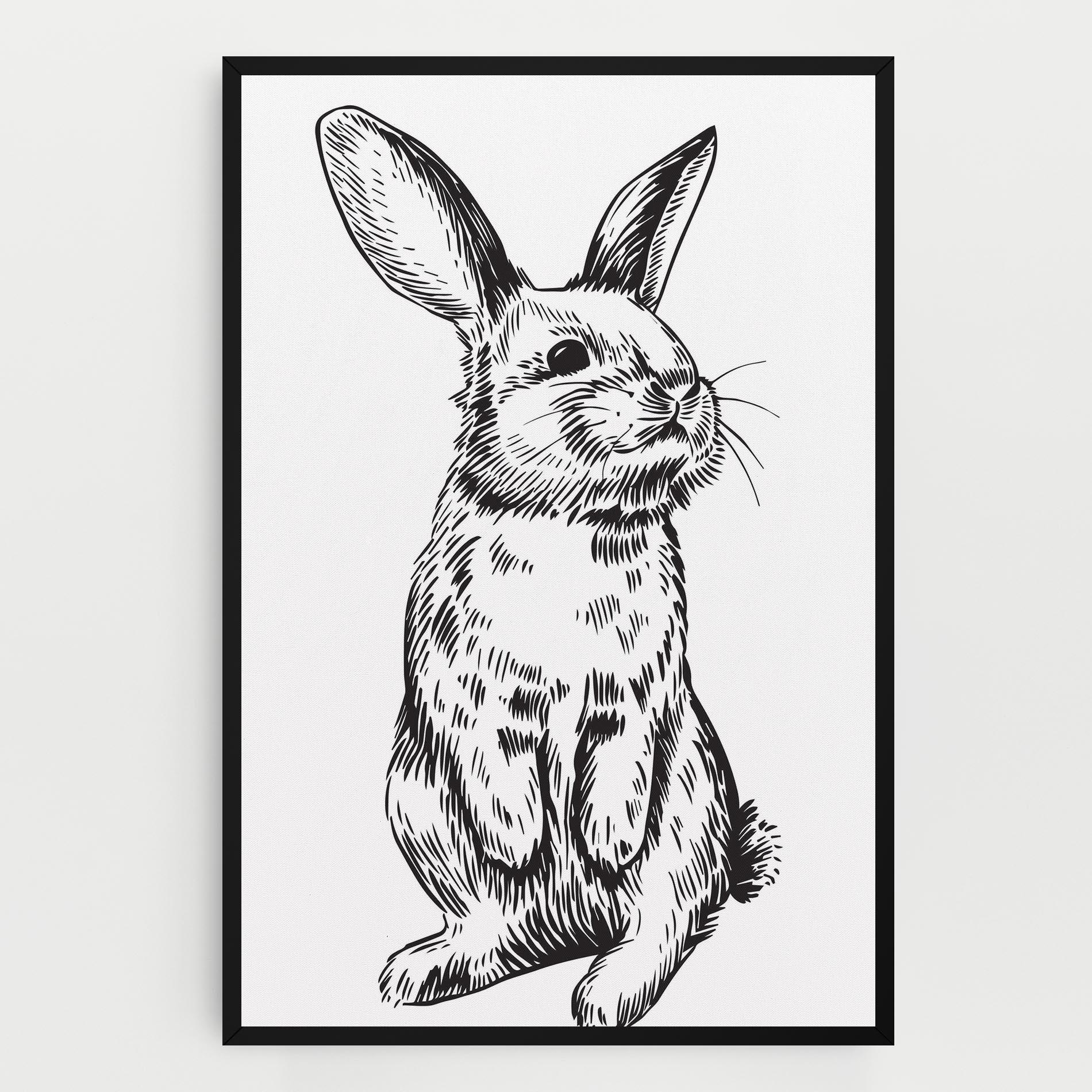 Vászonkép Cute Bunny mockup 0