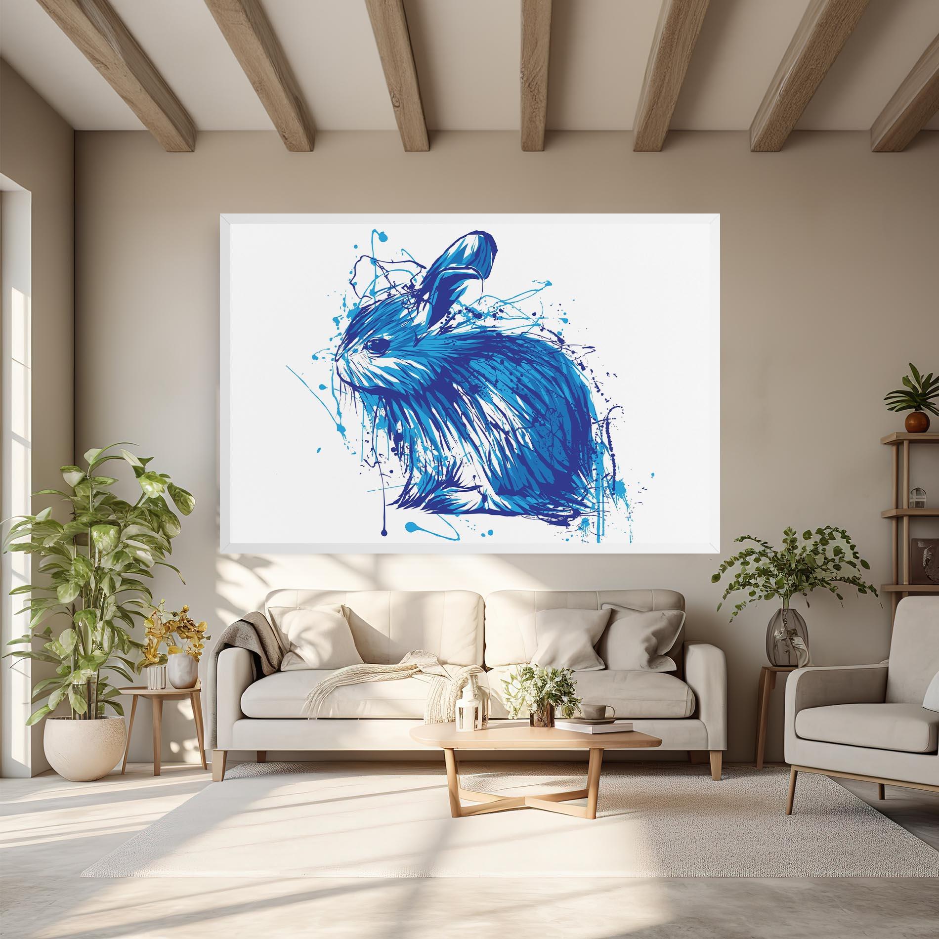 Vászonkép Blue Bunny mockup 6