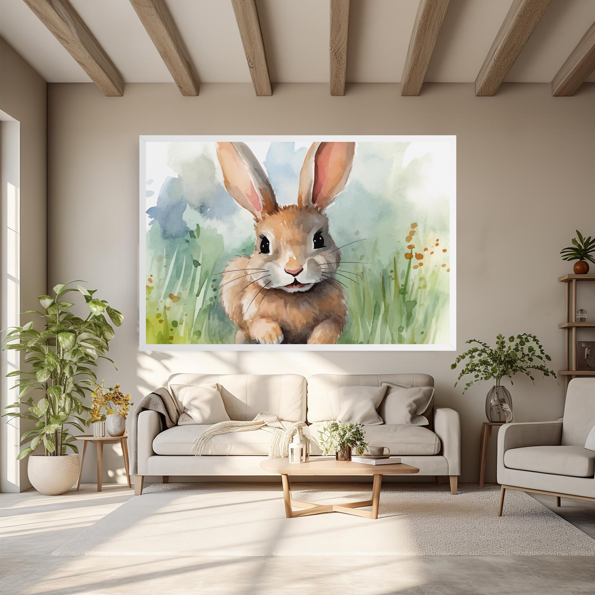 Vászonkép Brown Cream Bunny mockup 6