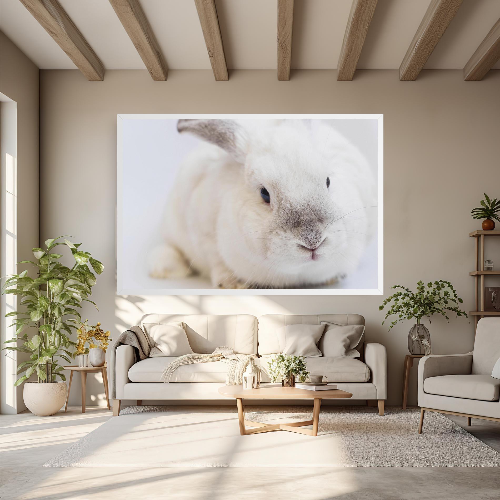 Vászonkép Light Grey Bunny mockup 6