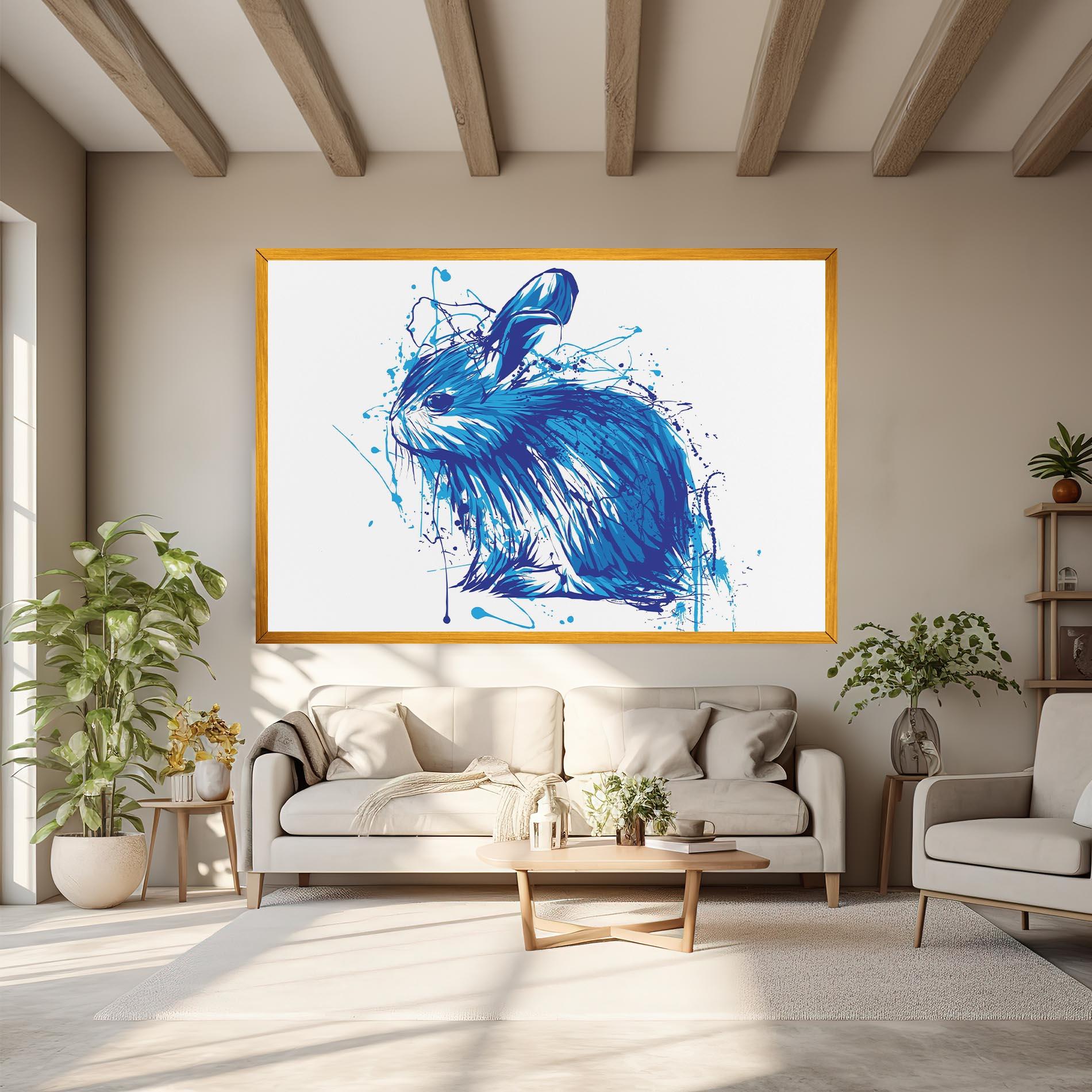 Vászonkép Blue Bunny mockup 6