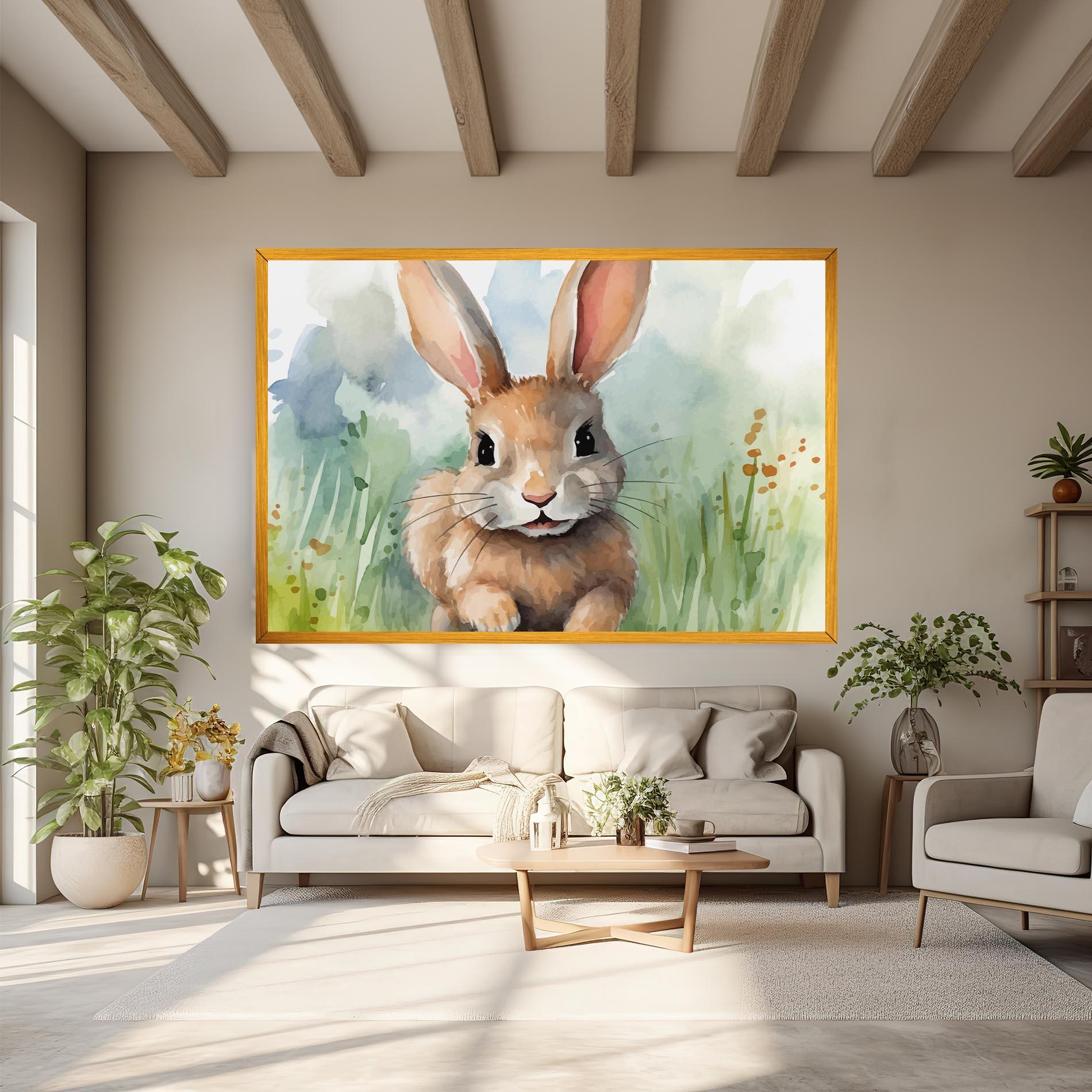 Vászonkép Brown Cream Bunny mockup 6