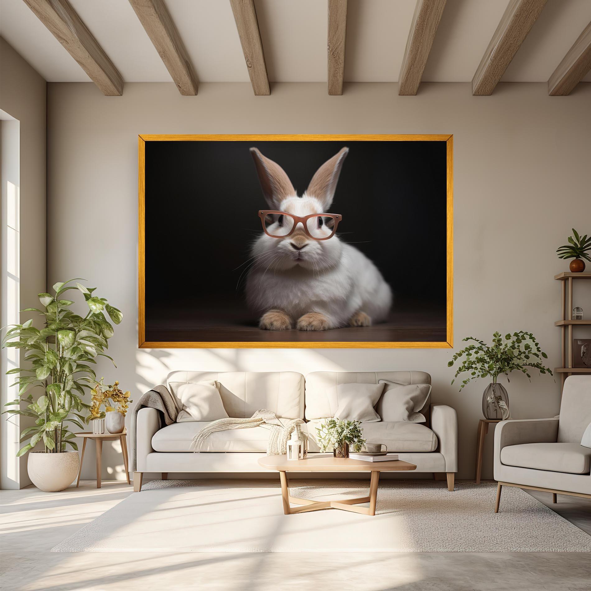 Vászonkép Eyeglasses Bunny mockup 6