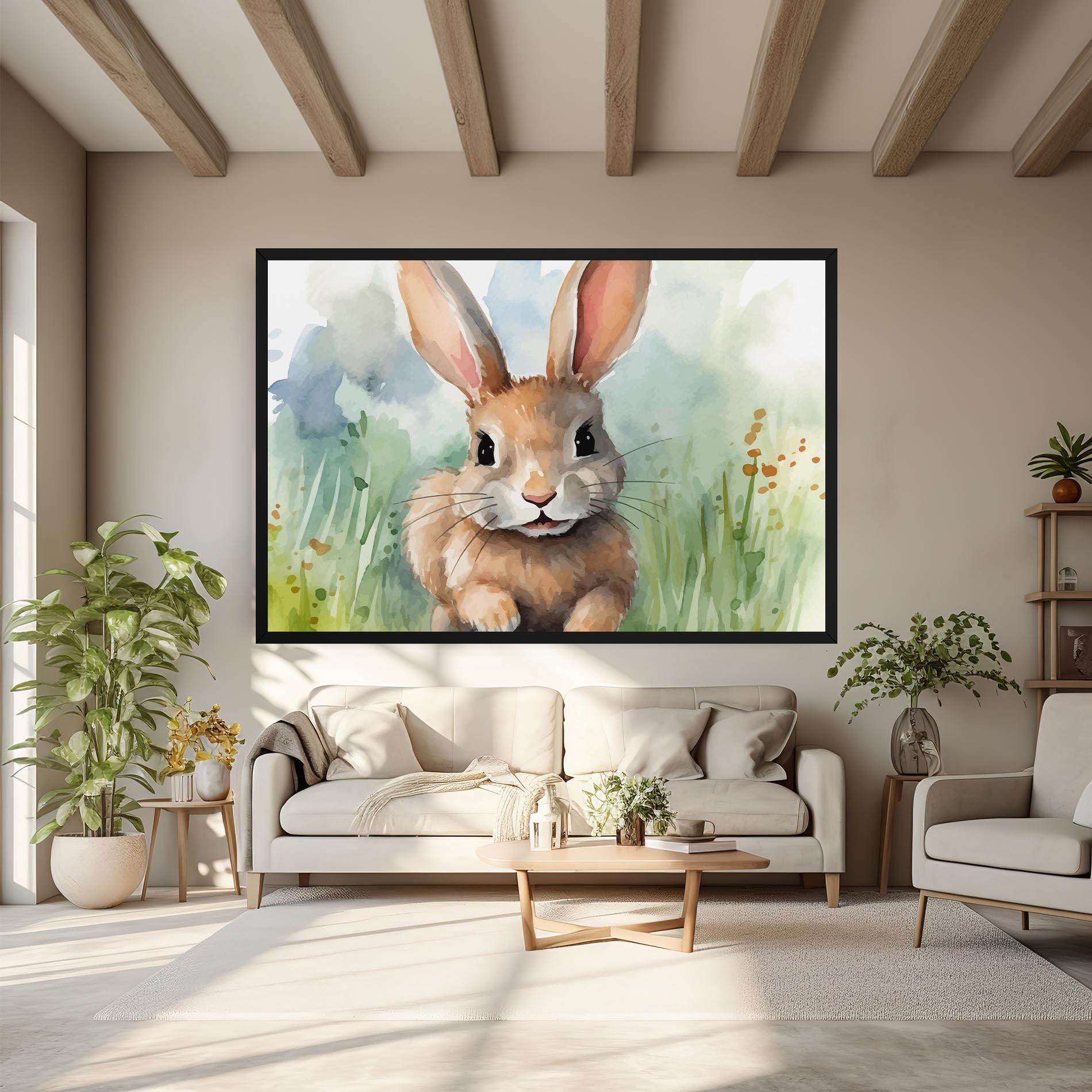 Vászonkép Brown Cream Bunny mockup 6