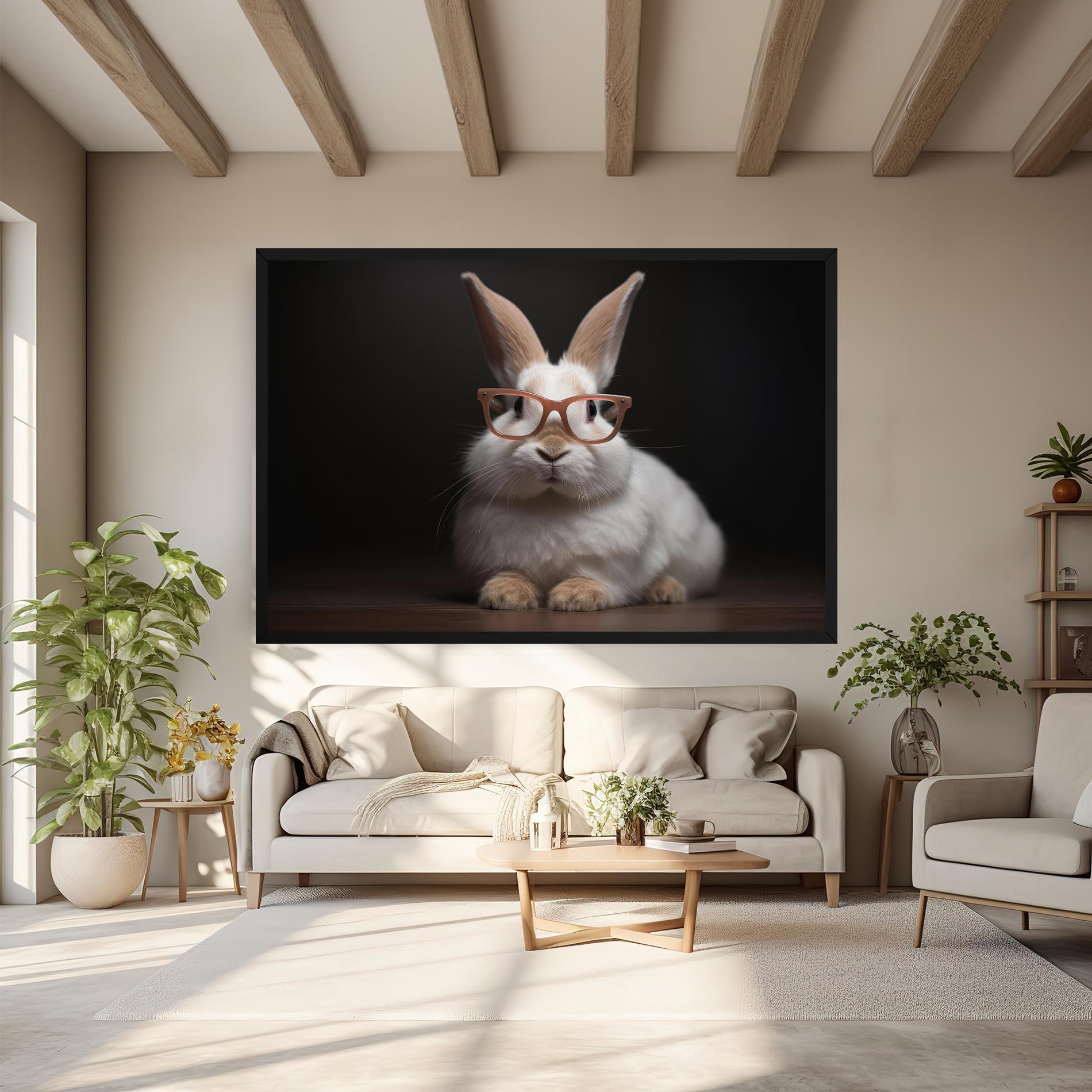 Vászonkép Eyeglasses Bunny mockup 6
