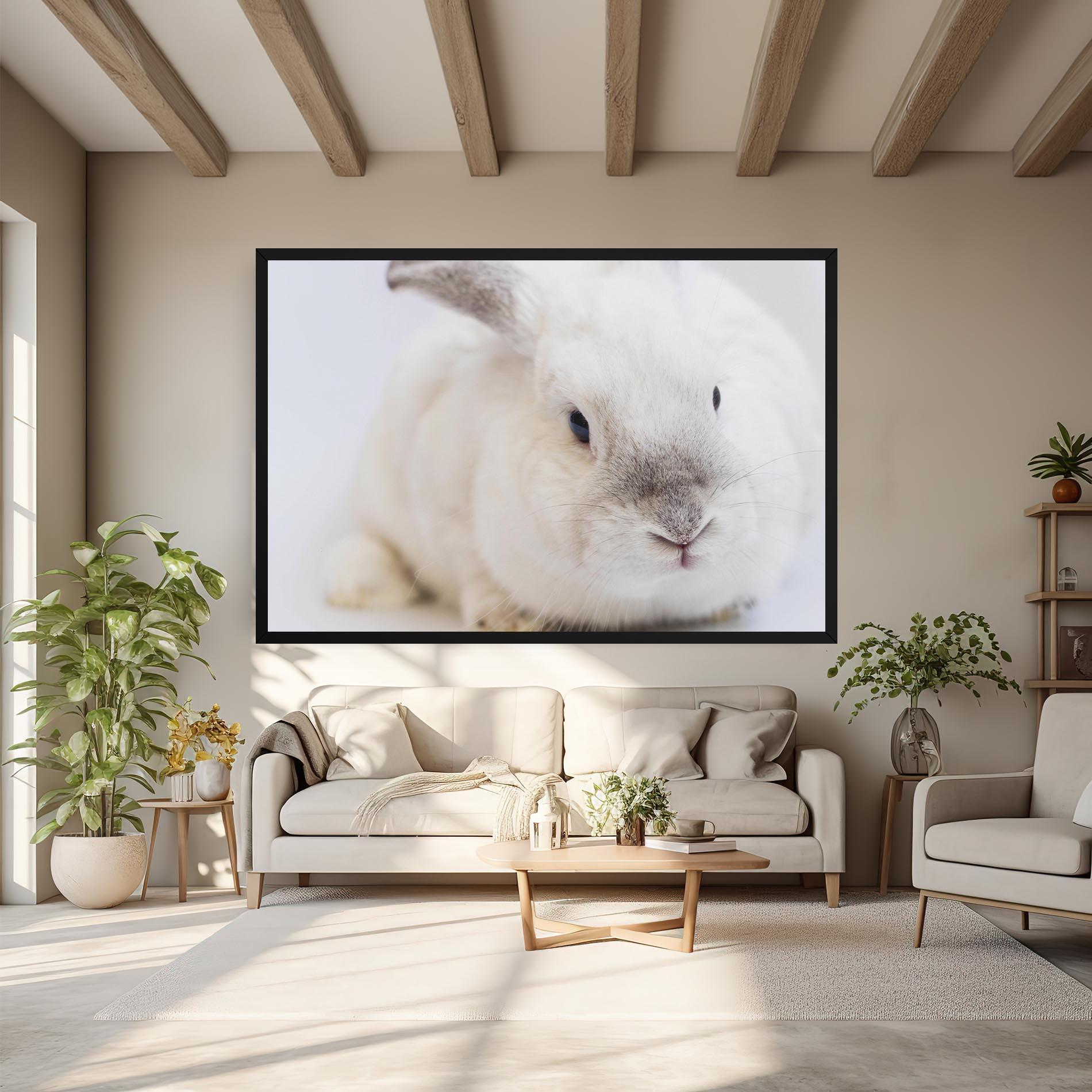 Vászonkép Light Grey Bunny mockup 6