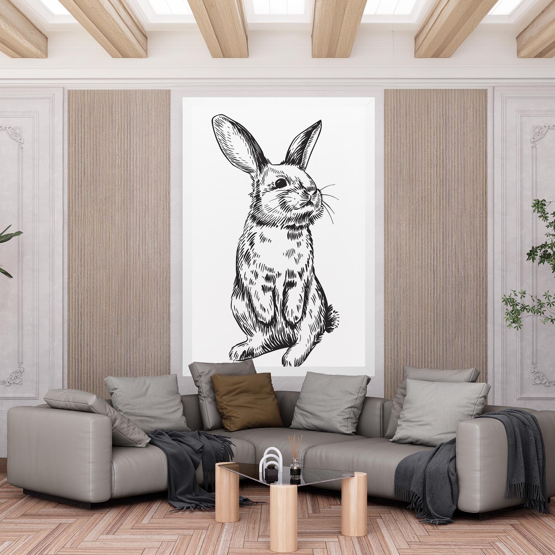 Vászonkép Cute Bunny mockup 6
