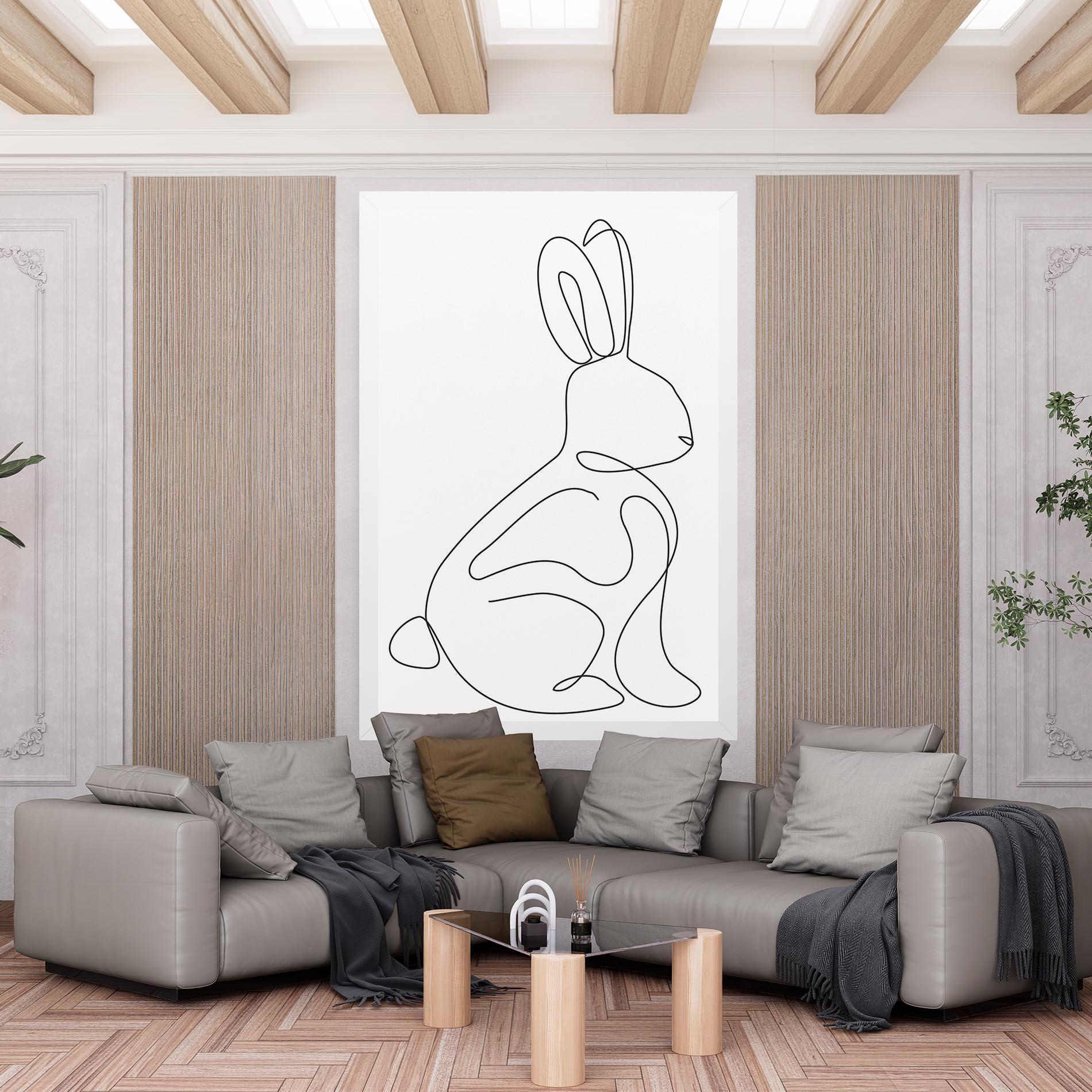 Vászonkép Cute Rabbit mockup 6