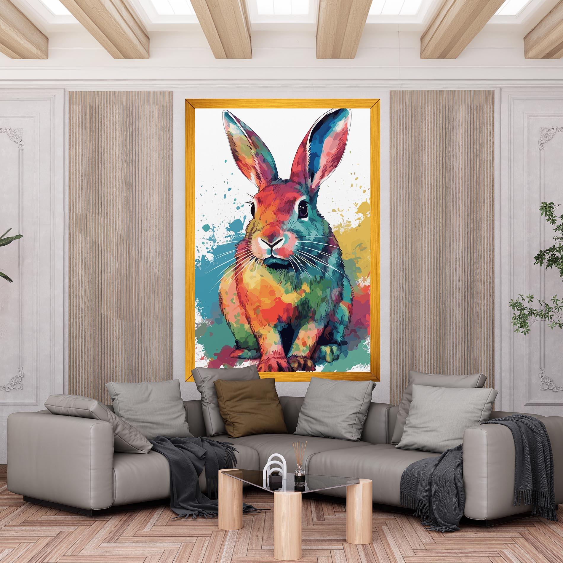 Vászonkép Brush Rabbit mockup 6