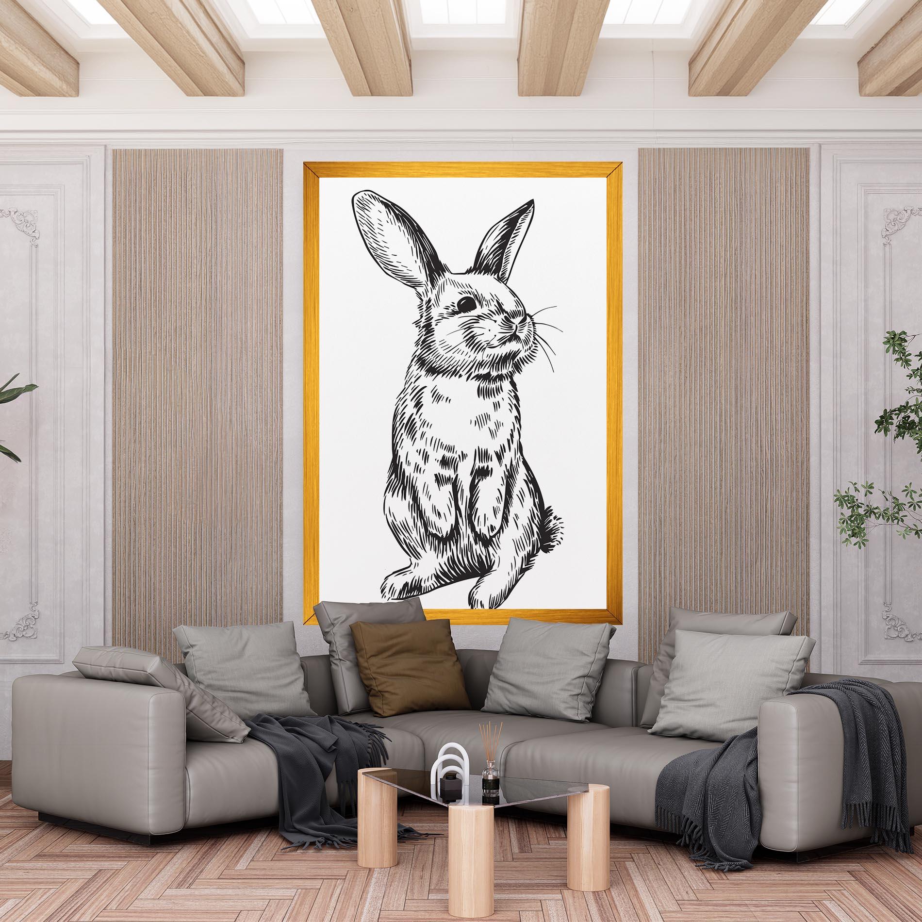 Vászonkép Cute Bunny mockup 6
