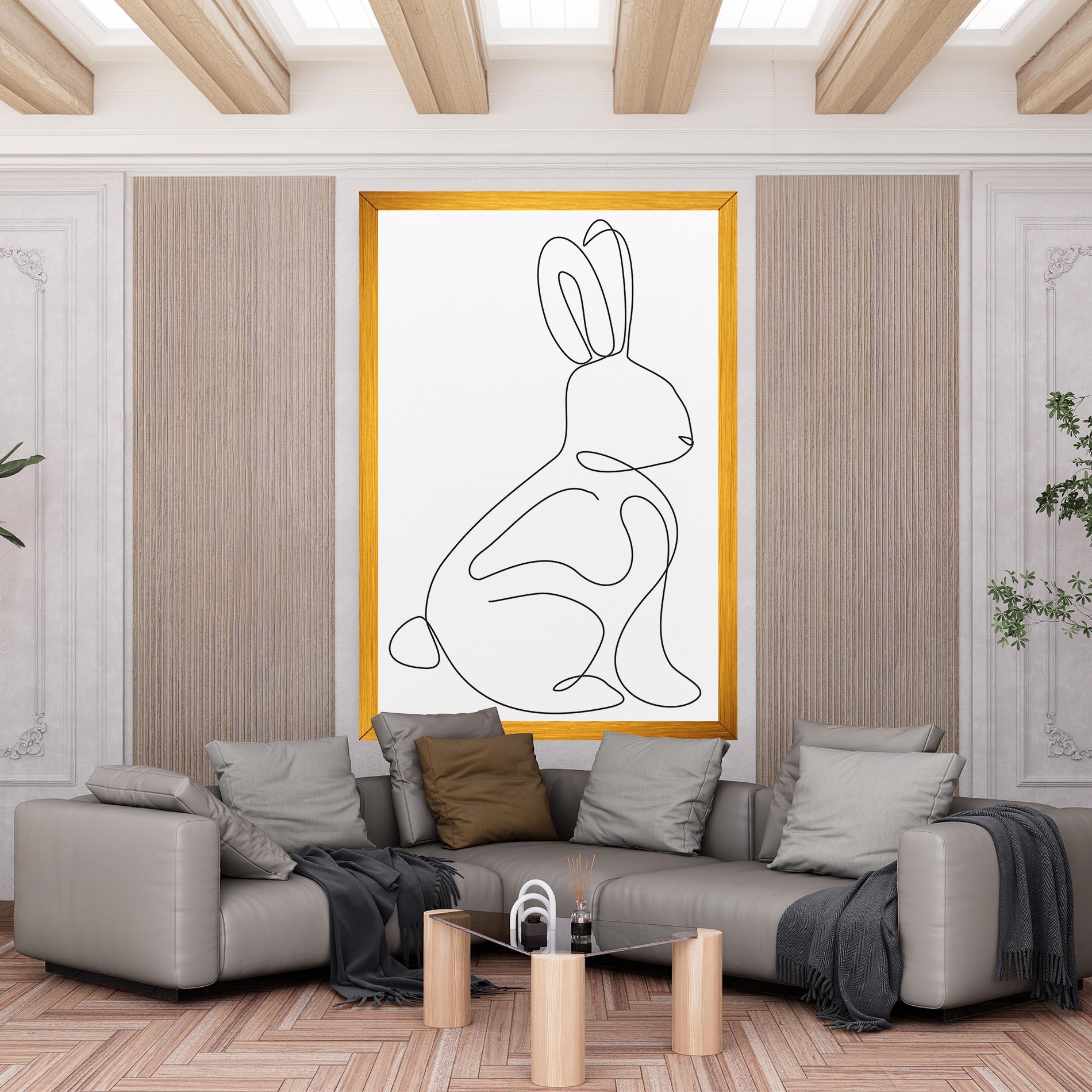 Vászonkép Cute Rabbit mockup 6