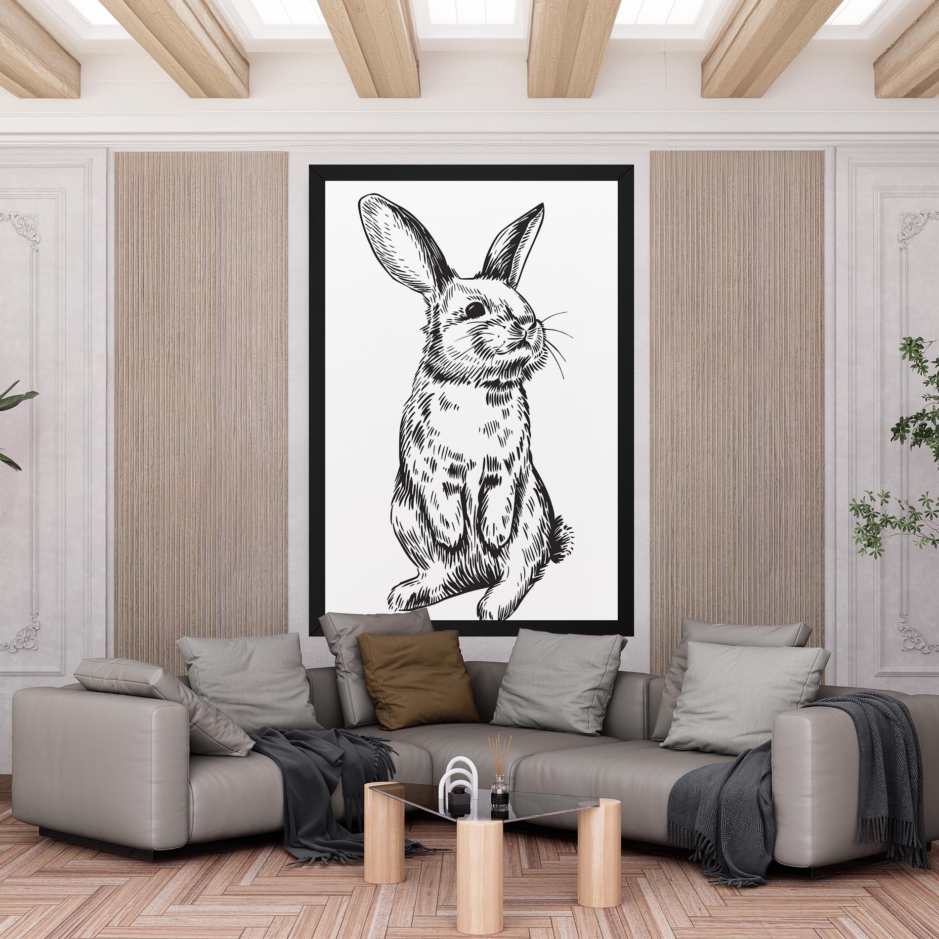 Vászonkép Cute Bunny mockup 6