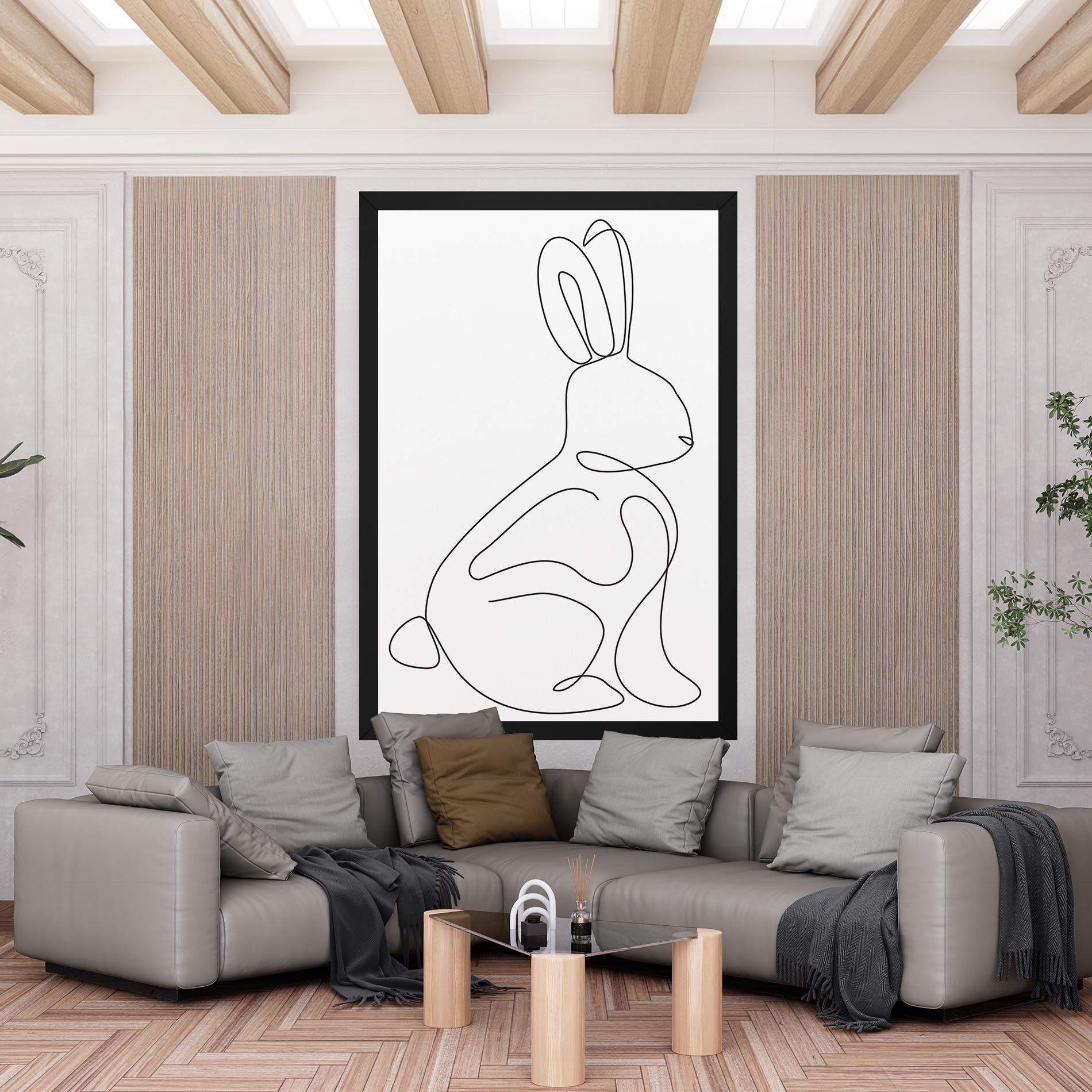 Vászonkép Cute Rabbit mockup 6