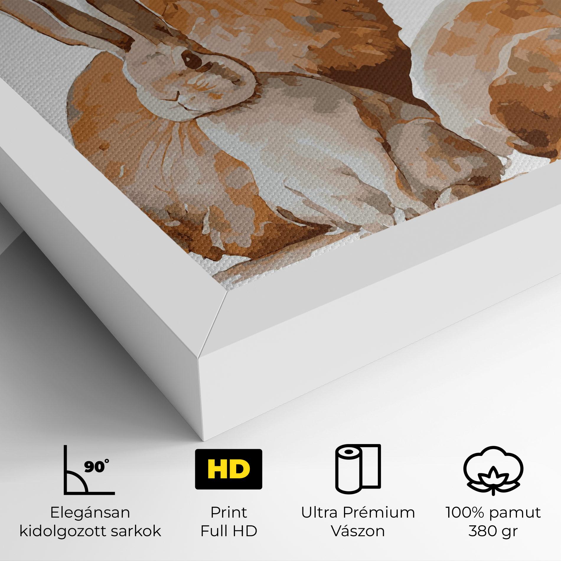 Vászonkép Family Rabbit mockup 4