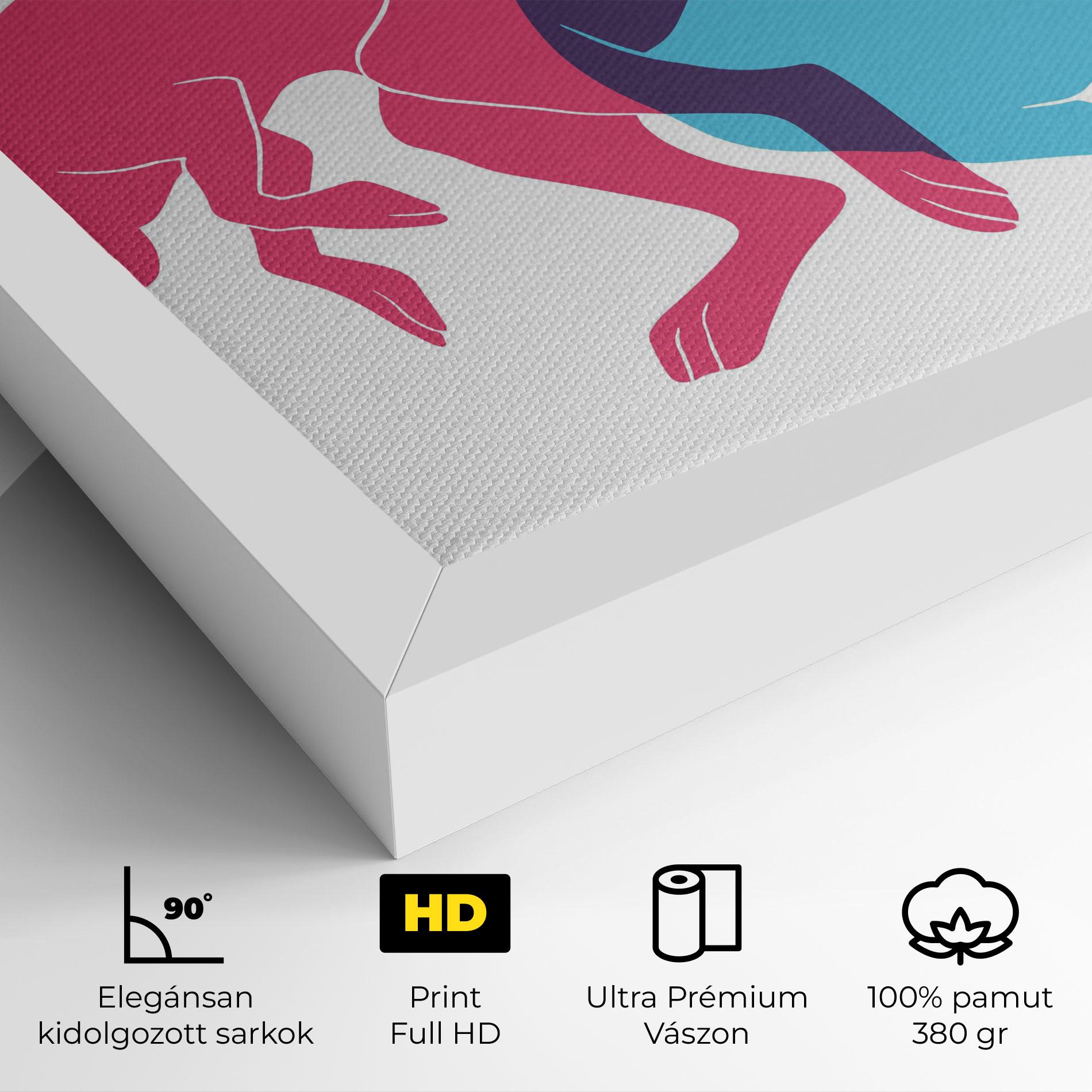 Vászonkép Rabbits Riso mockup 4