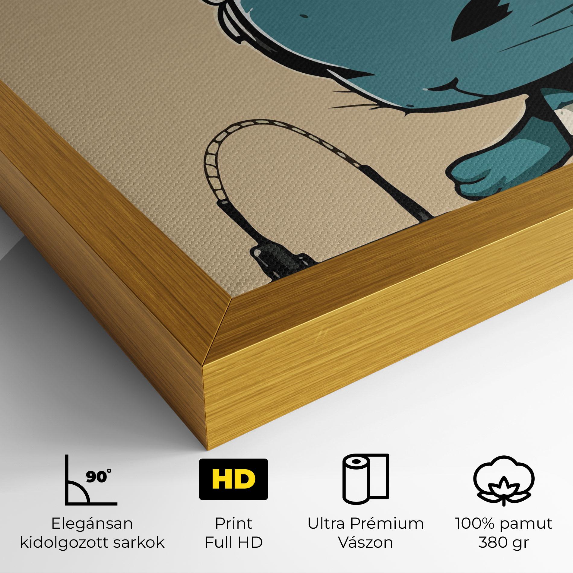 Vászonkép Blue Baby Bunny mockup 4