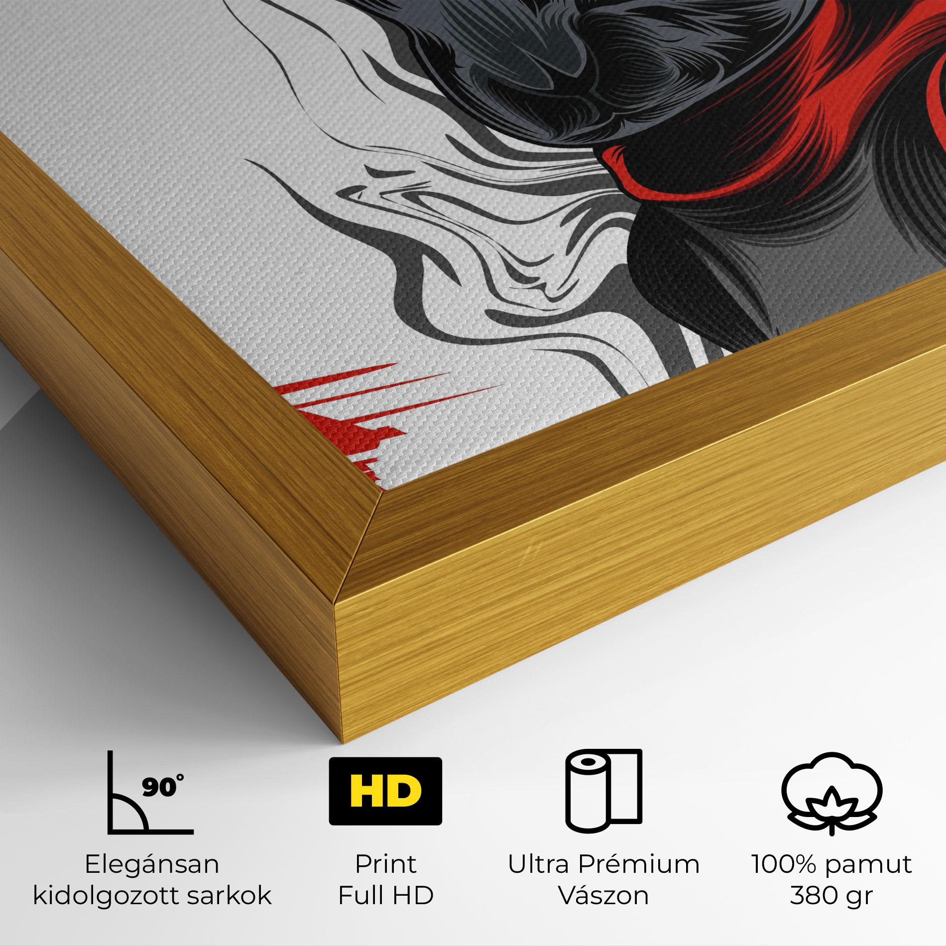 Vászonkép Cyborg Red Bunny mockup 4