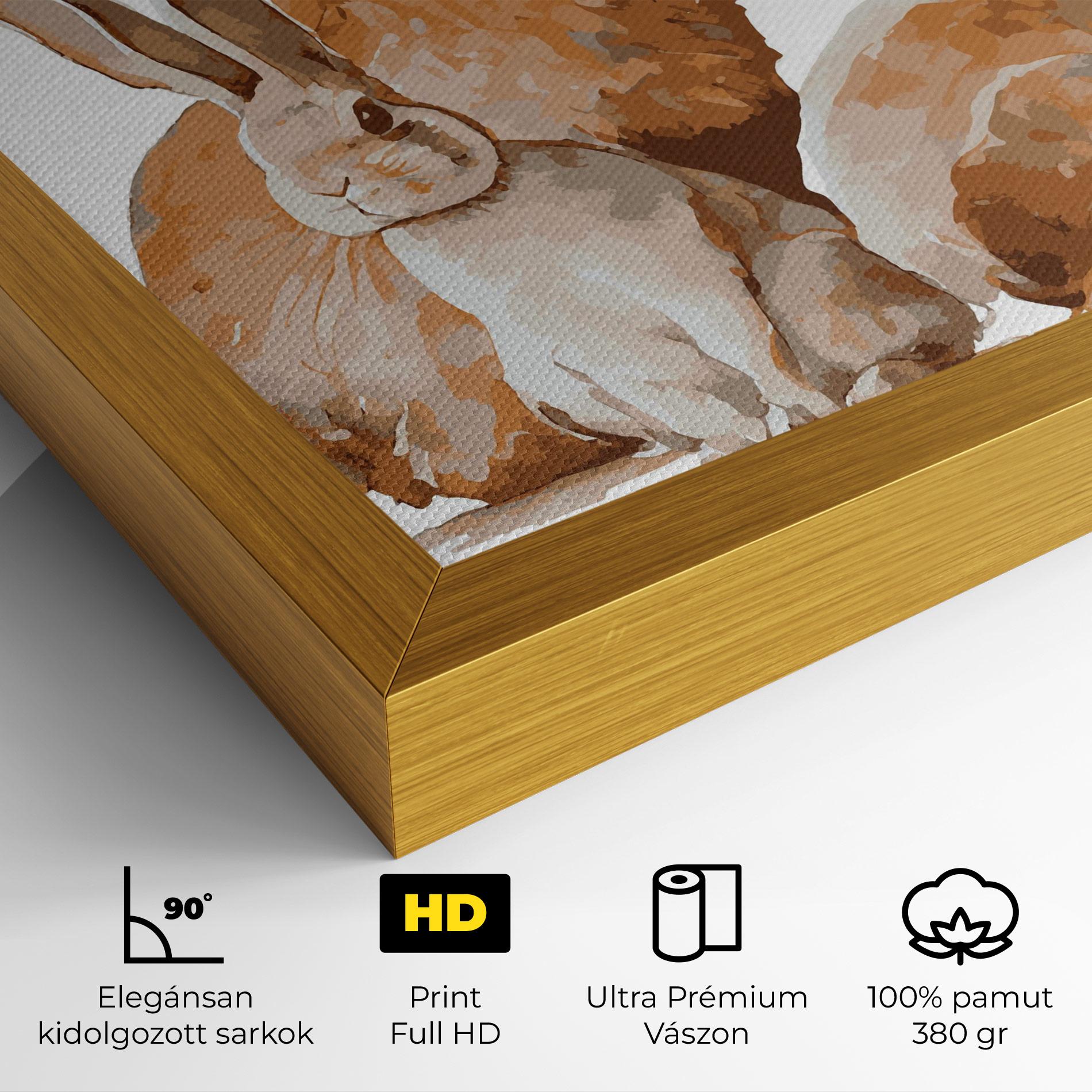 Vászonkép Family Rabbit mockup 4