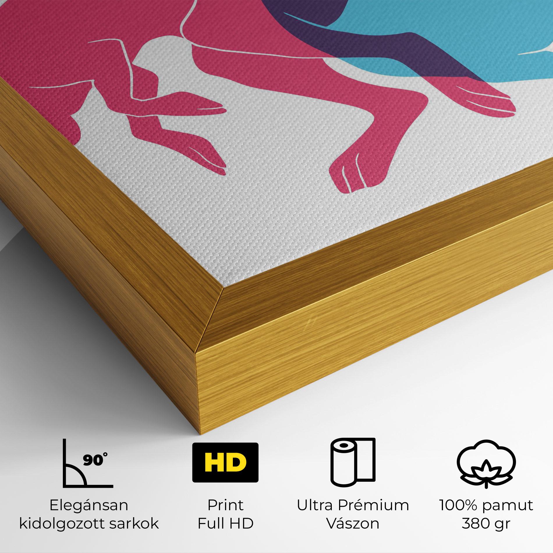 Vászonkép Rabbits Riso mockup 4