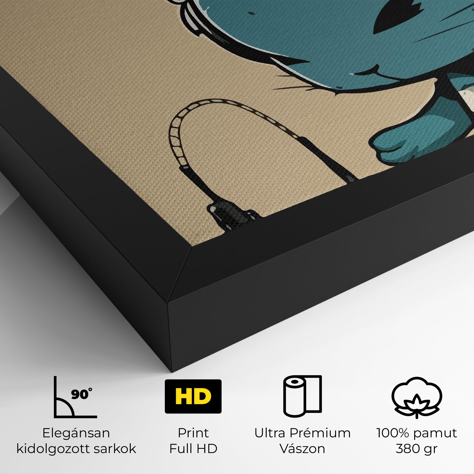 Vászonkép Blue Baby Bunny mockup 4