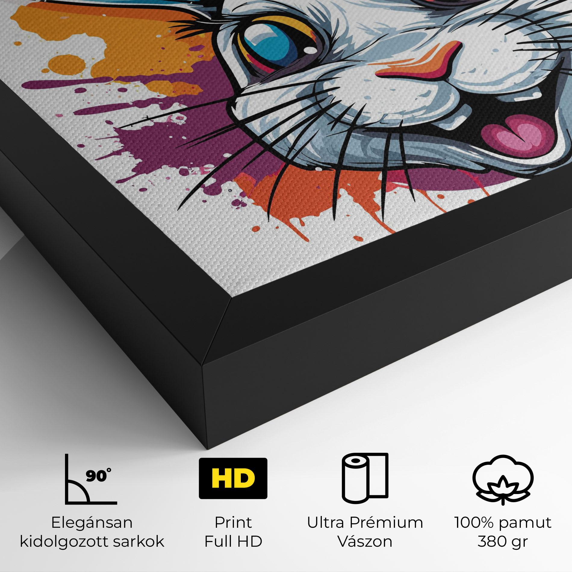 Vászonkép Crazy Bunny mockup 4