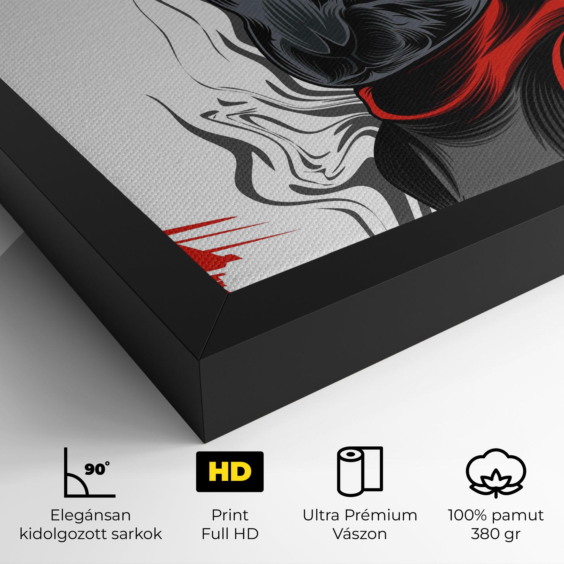 Vászonkép Cyborg Red Bunny mockup 4