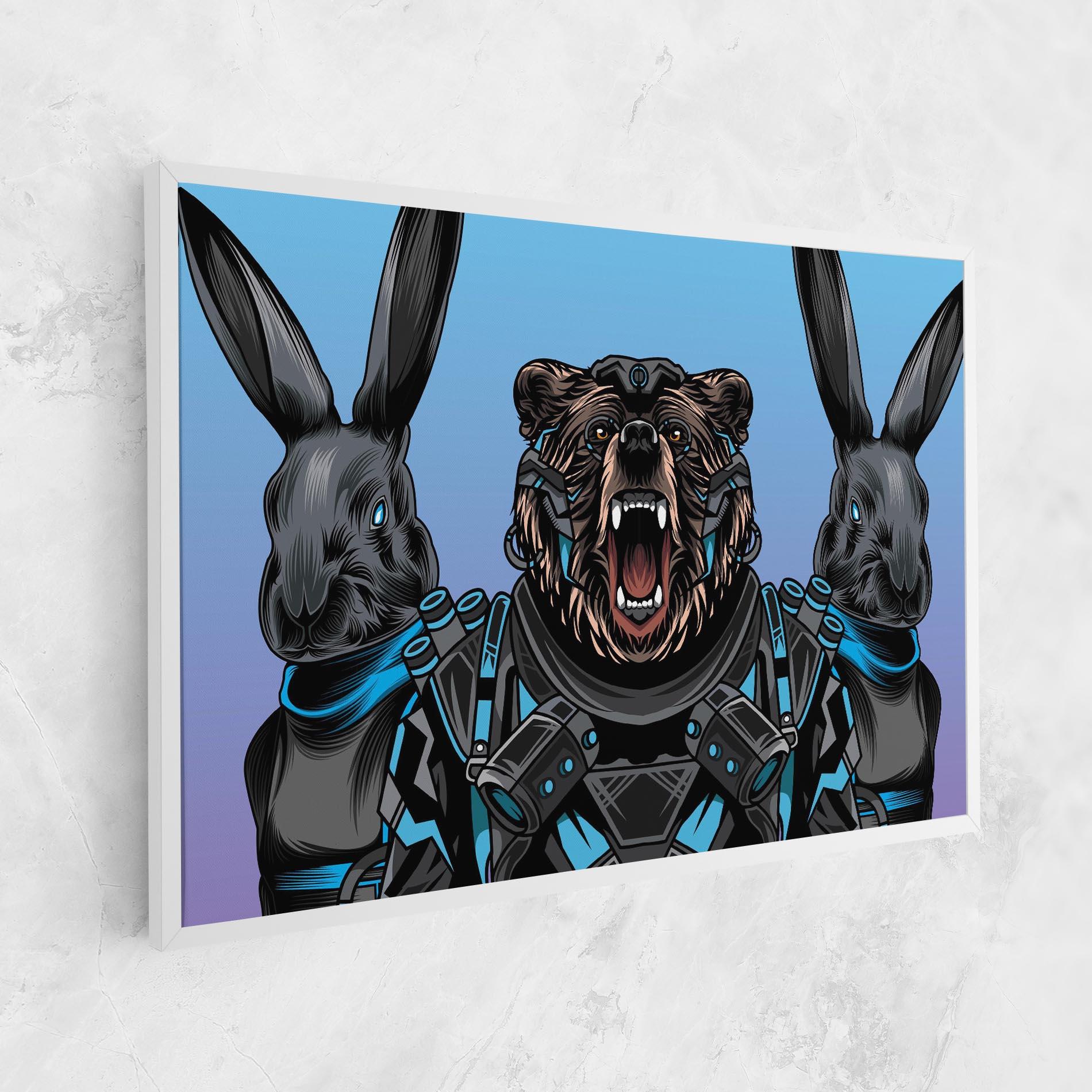 Vászonkép Bunny Bear mockup 1