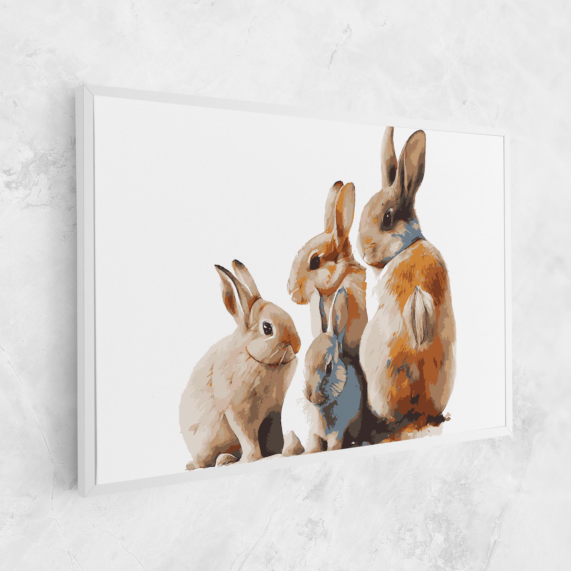 Vászonkép Bunny Family mockup 1