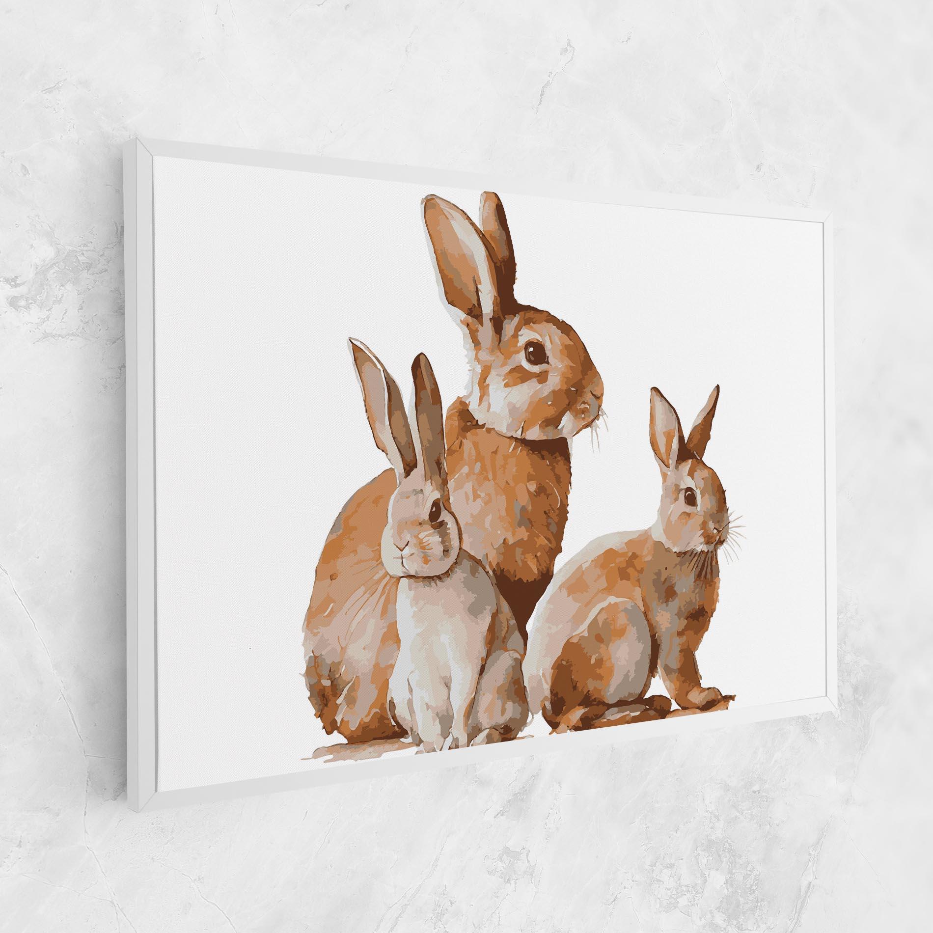 Vászonkép Family Rabbit mockup 1