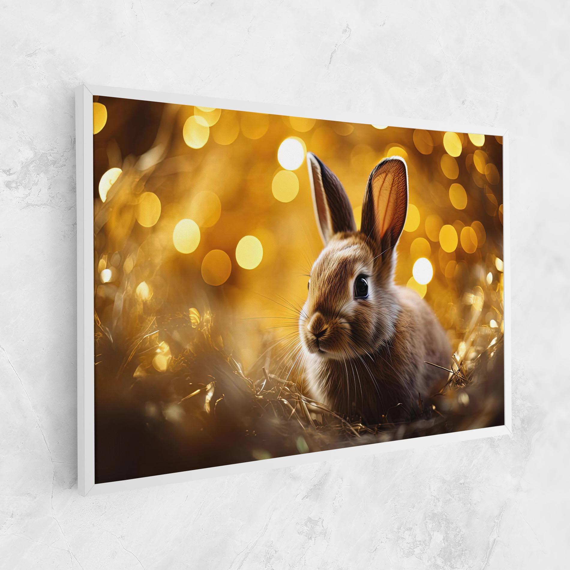 Vászonkép Gold Lights Bunny mockup 1