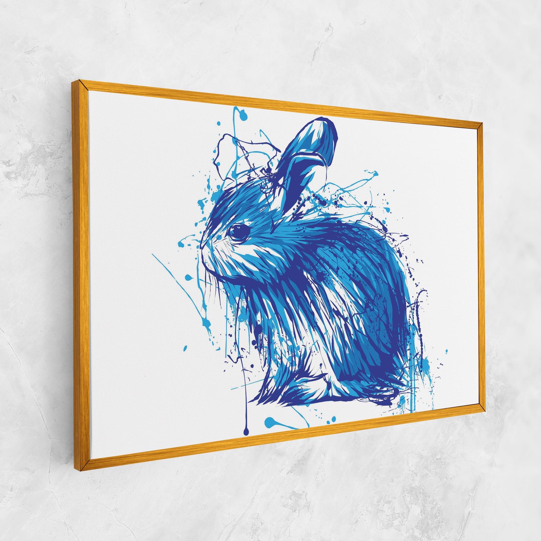 Vászonkép Blue Bunny mockup 1
