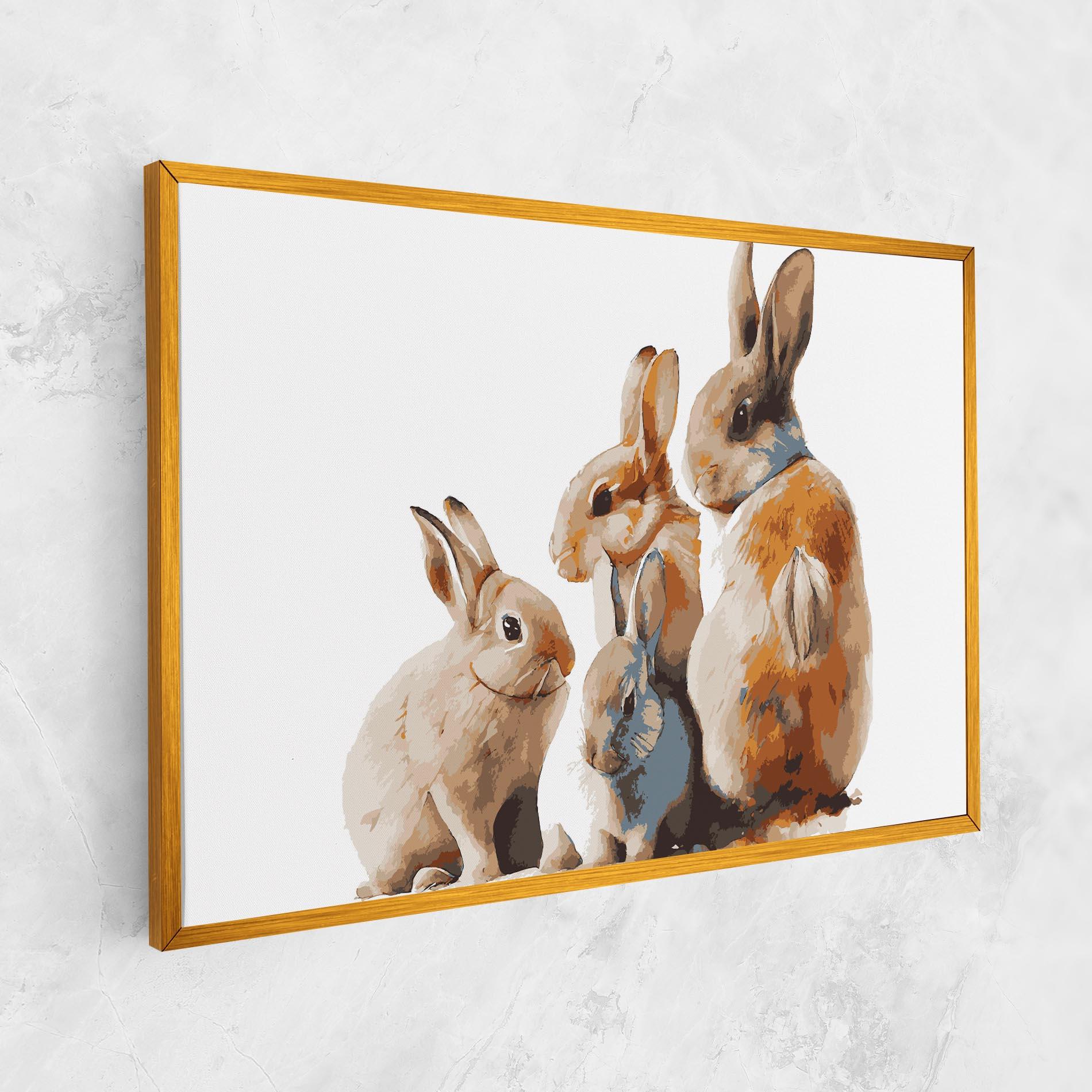 Vászonkép Bunny Family mockup 1