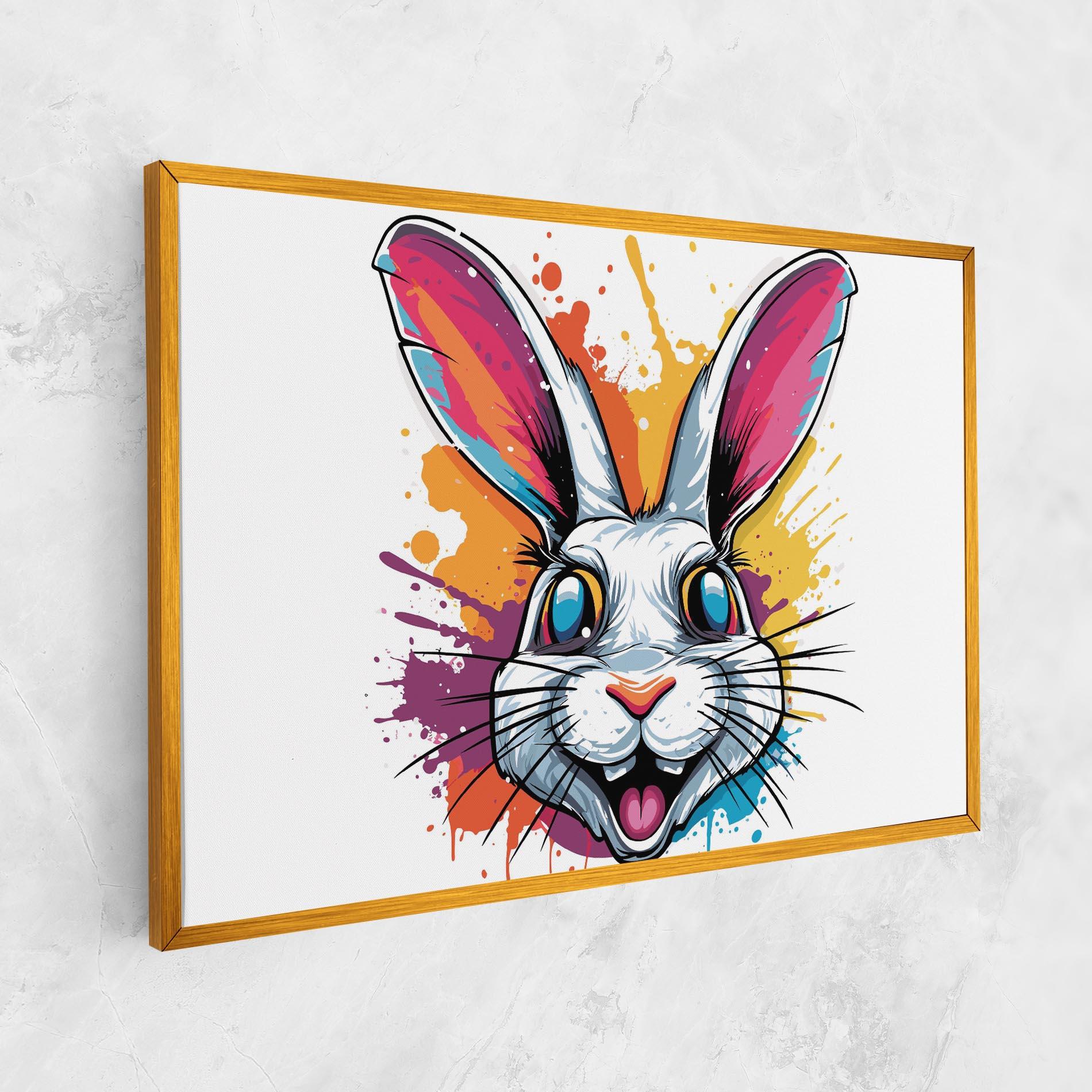 Vászonkép Crazy Bunny mockup 1