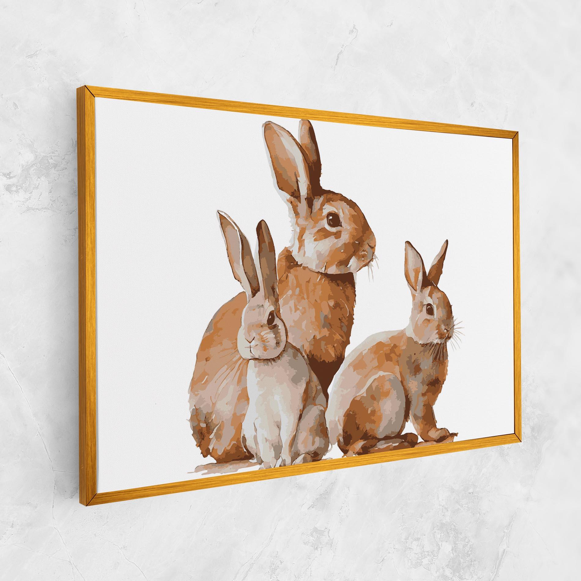 Vászonkép Family Rabbit mockup 1