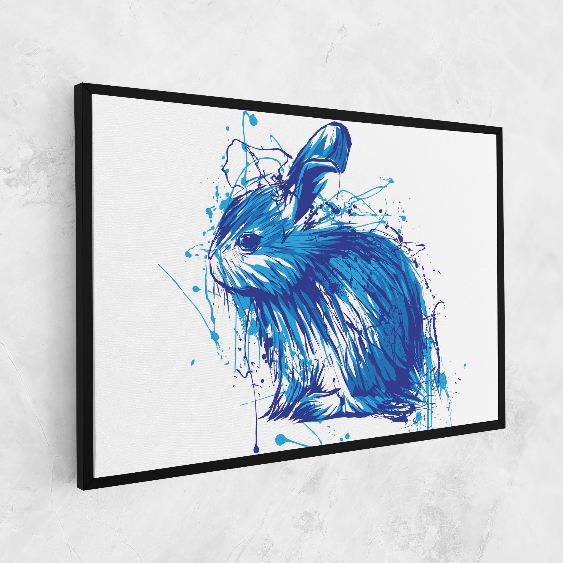 Vászonkép Blue Bunny mockup 1