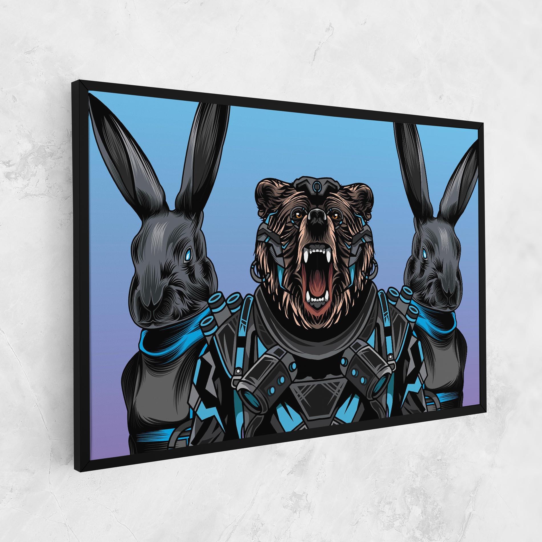 Vászonkép Bunny Bear mockup 1