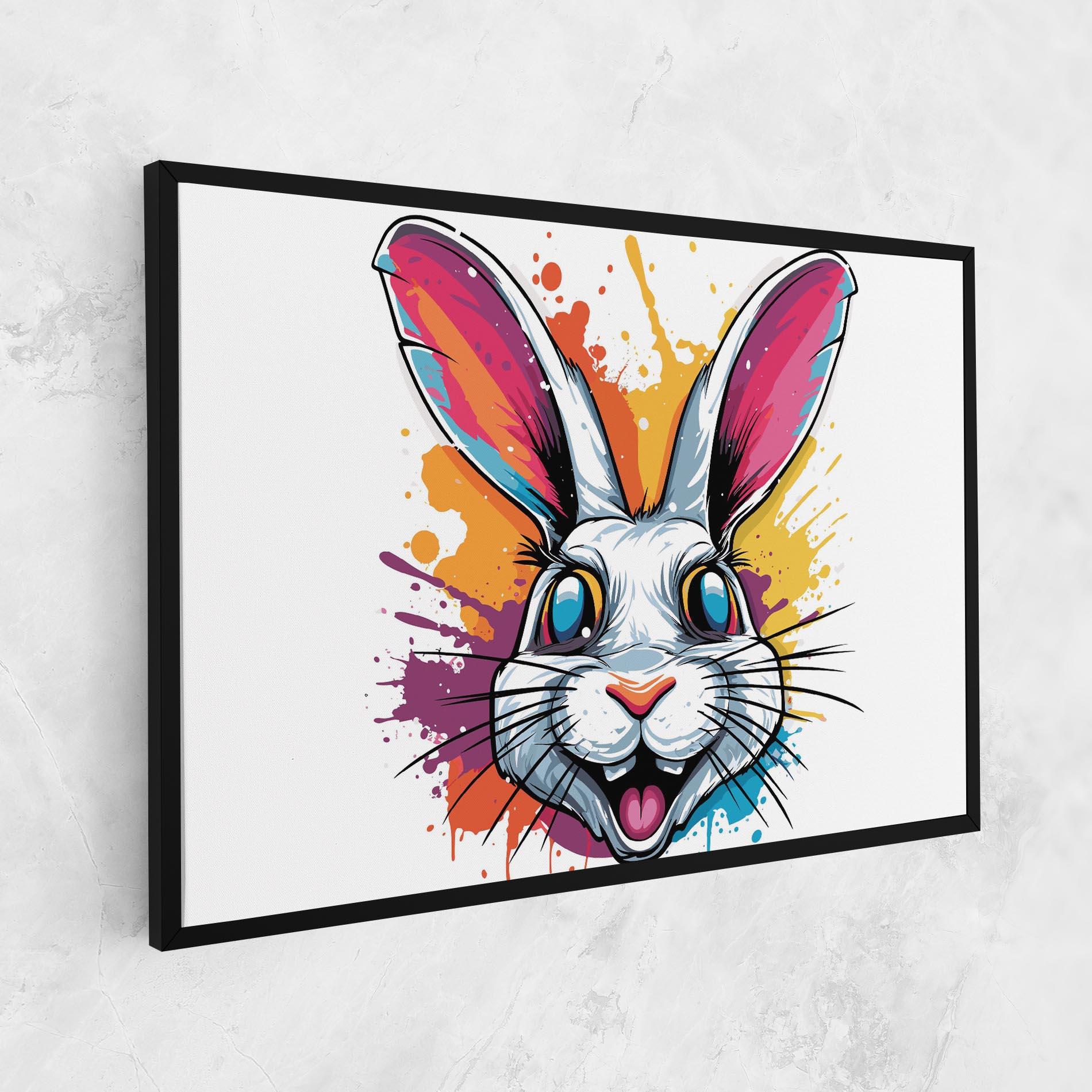 Vászonkép Crazy Bunny mockup 1