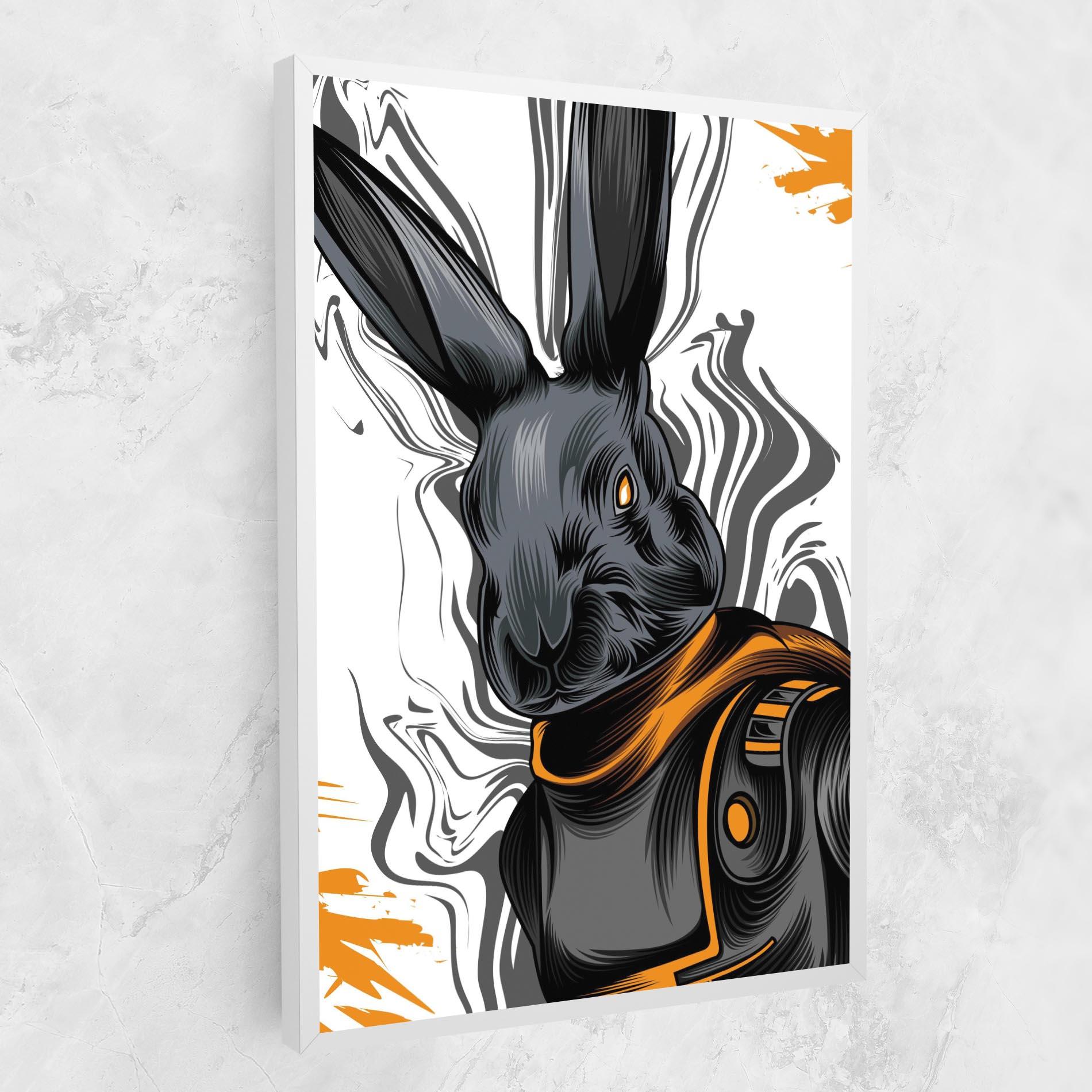Vászonkép Cyborg Yellow Bunny mockup 1